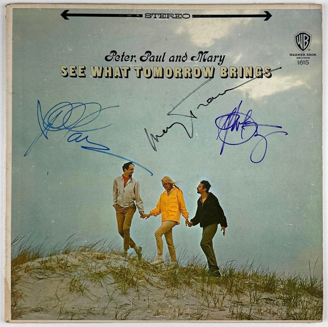 Peter, Paul & Mary Fully Group Signed "See What Tomorrow Brings" Album