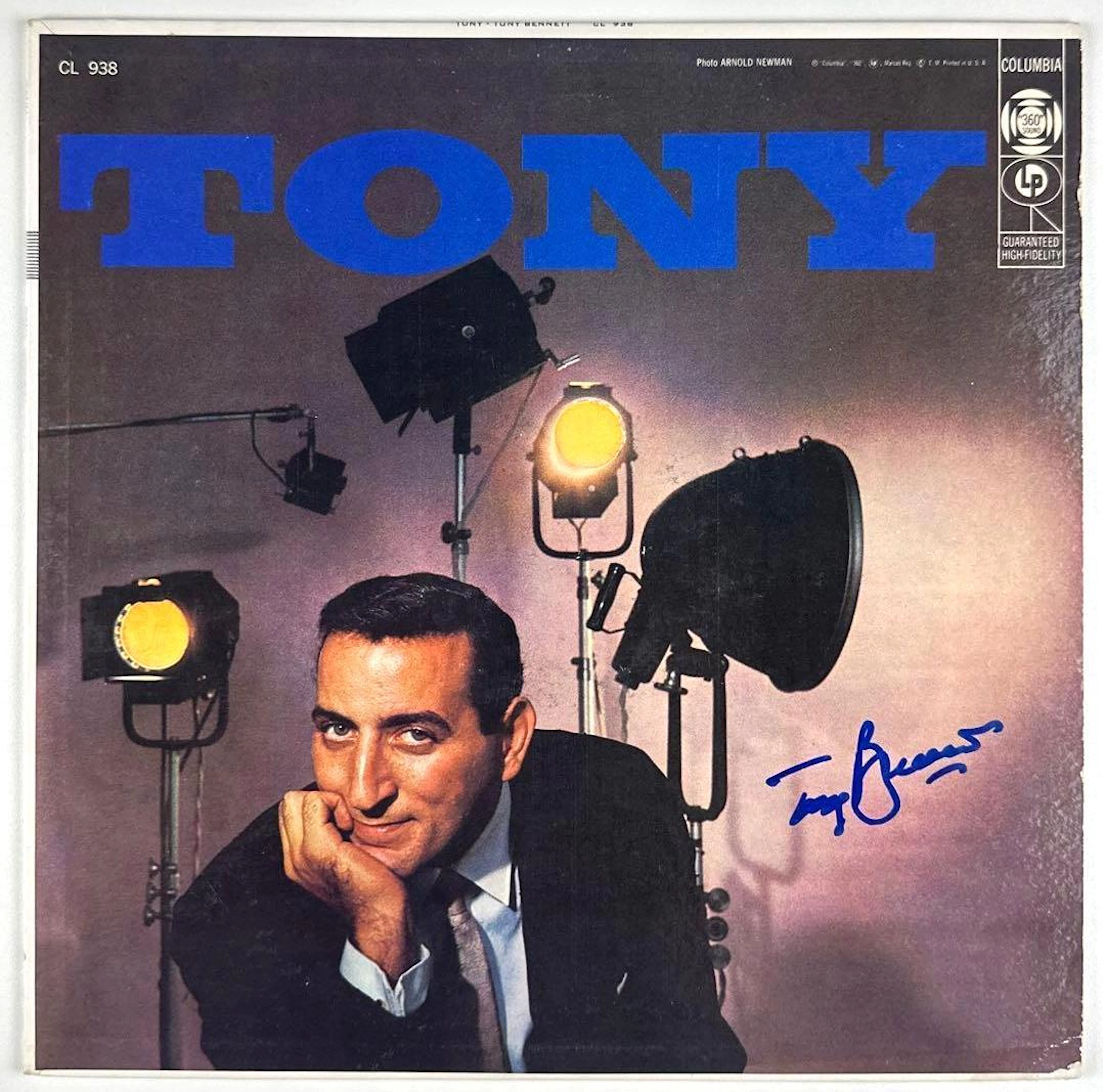 Tony Bennett Signed "Tony" Album (Third Party Guaranteed)