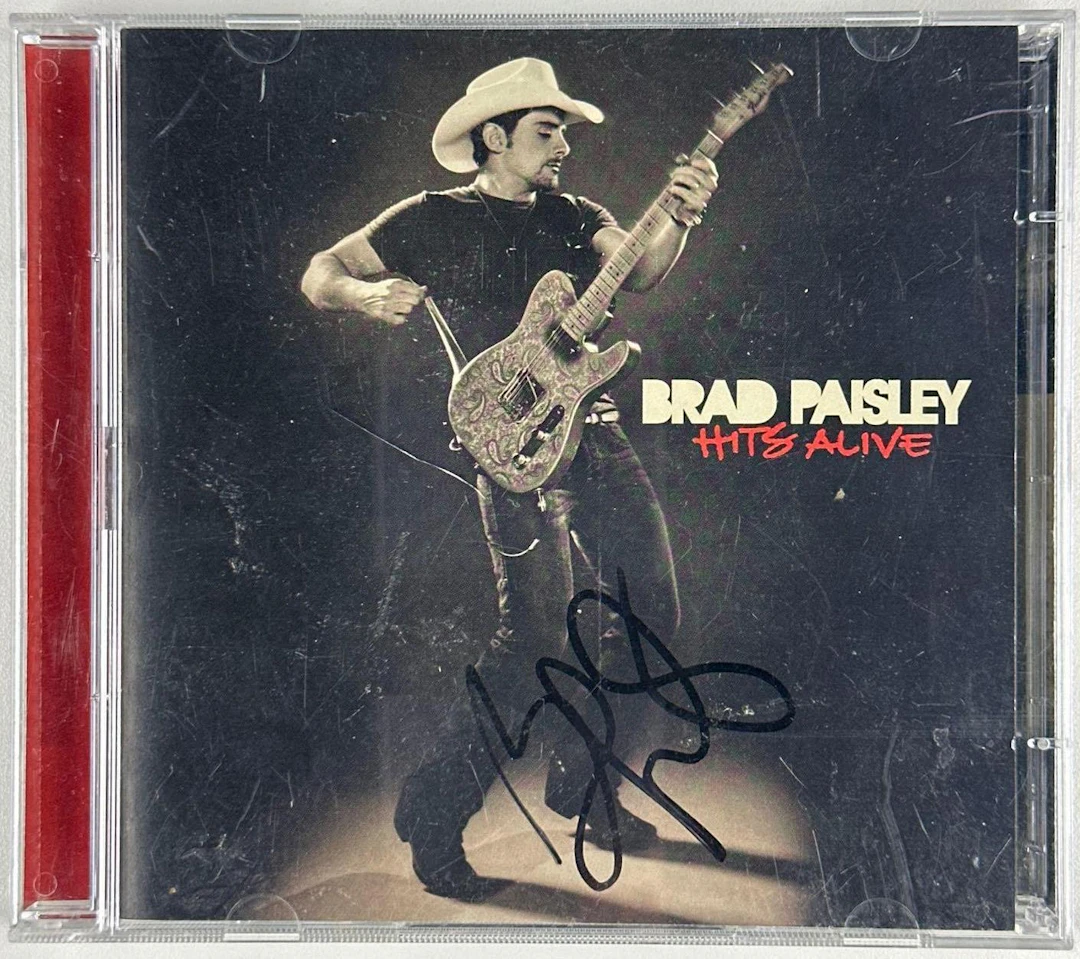 Brad Paisley Signed "Hits Alive" CD (Third Party Guaranteed)