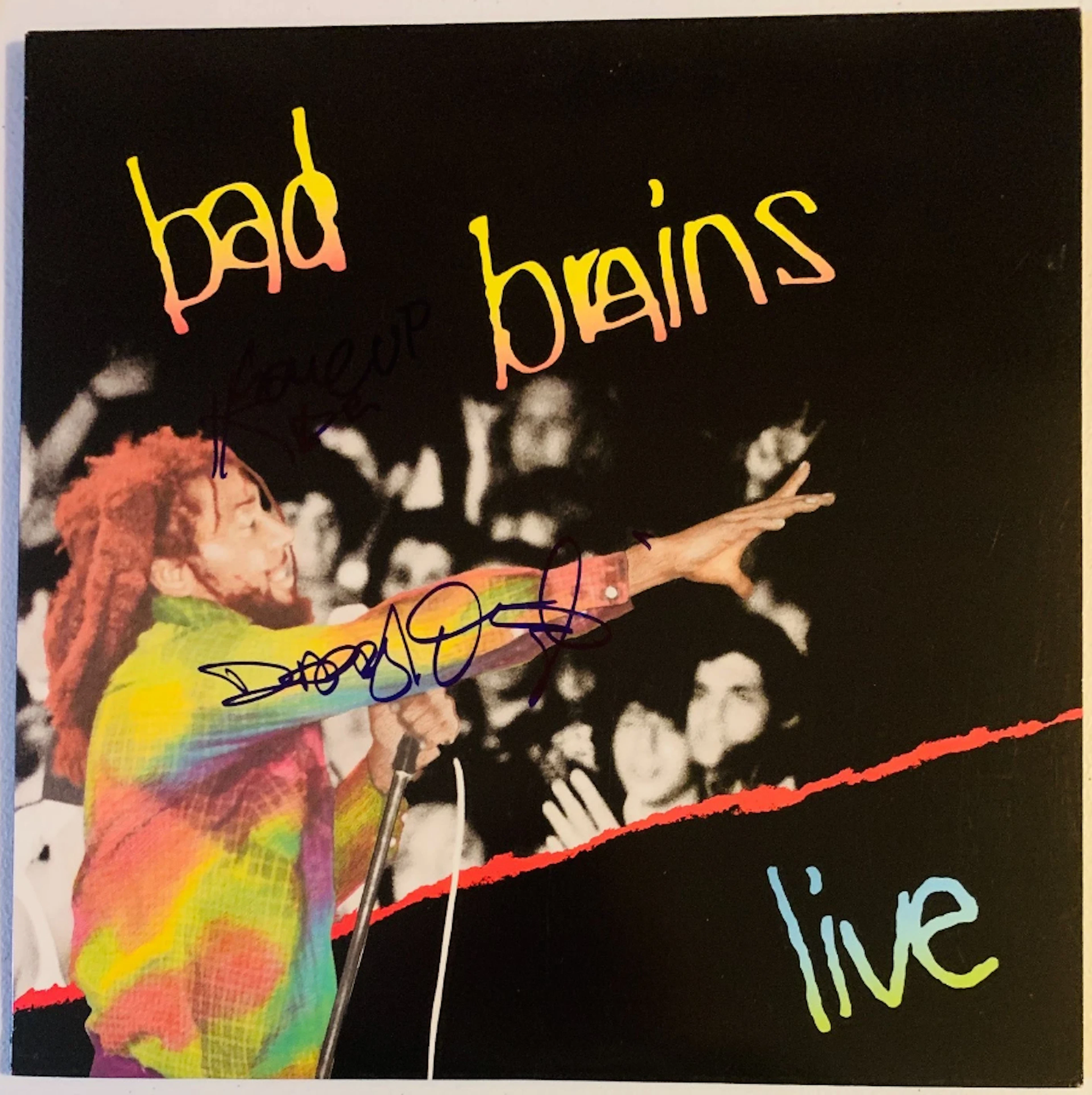 Bad Brains Group Signed "Live" Album (2 Sigs) (Beckett Authentication)