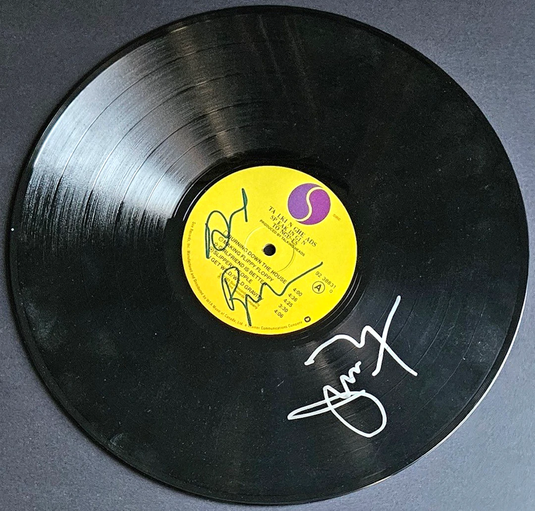 Talking Heads: David Byrne & Jerry Harrison Signed "Speaking Tongues"