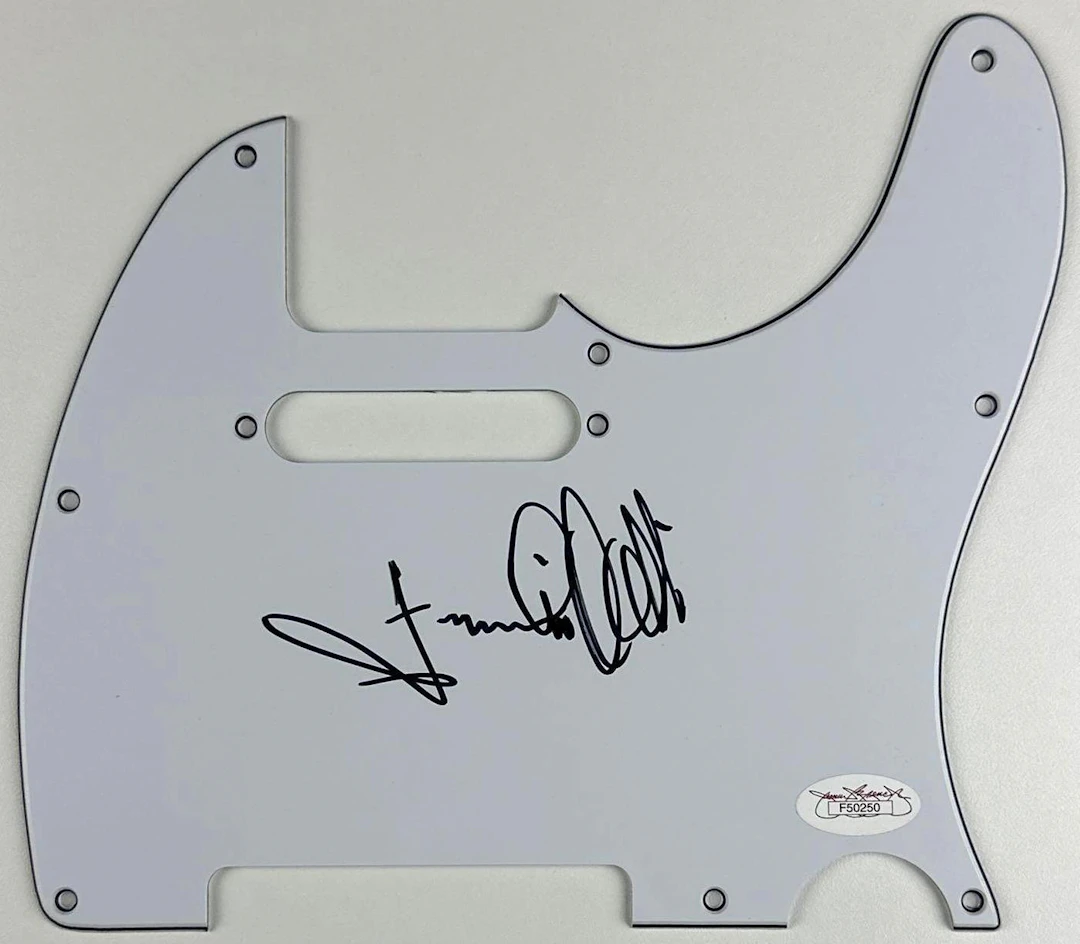 Frankie Valli Signed Telecaster-Style Pickguard (JSA Authentication)