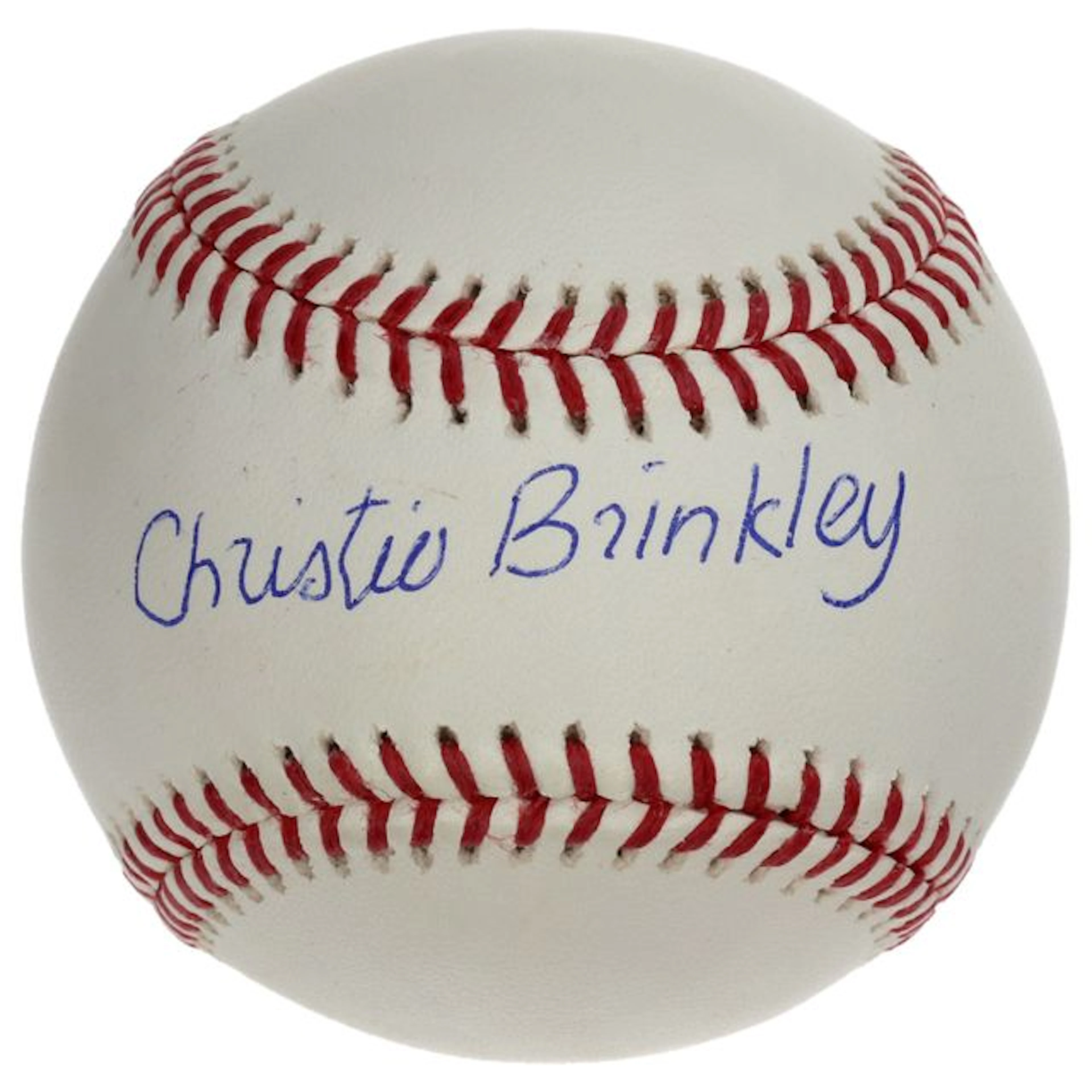 Christie Brinkley Signed Rawlings Brand OMLB Baseball (JSA Authentication)
