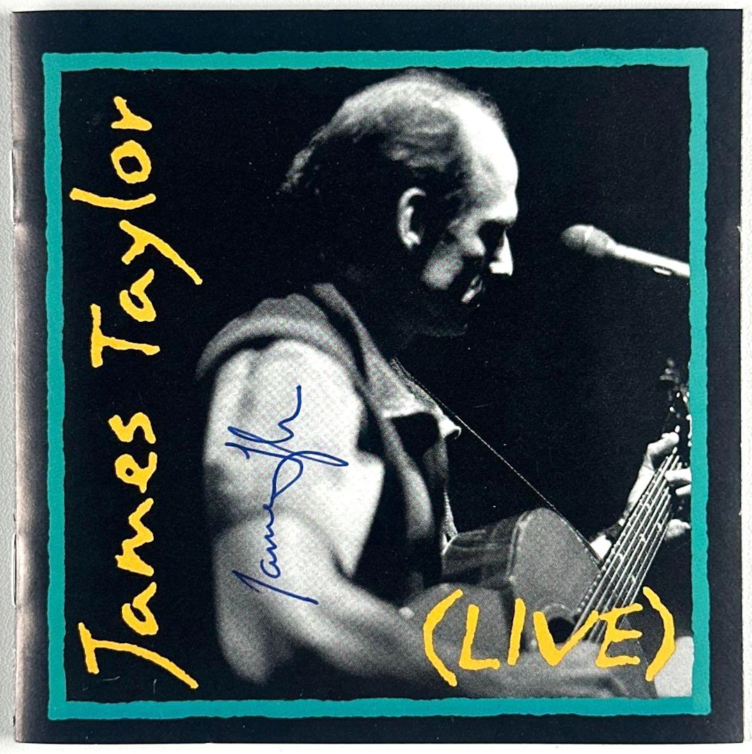 James Taylor Signed "Live" CD (Third Party Guaranteed)
