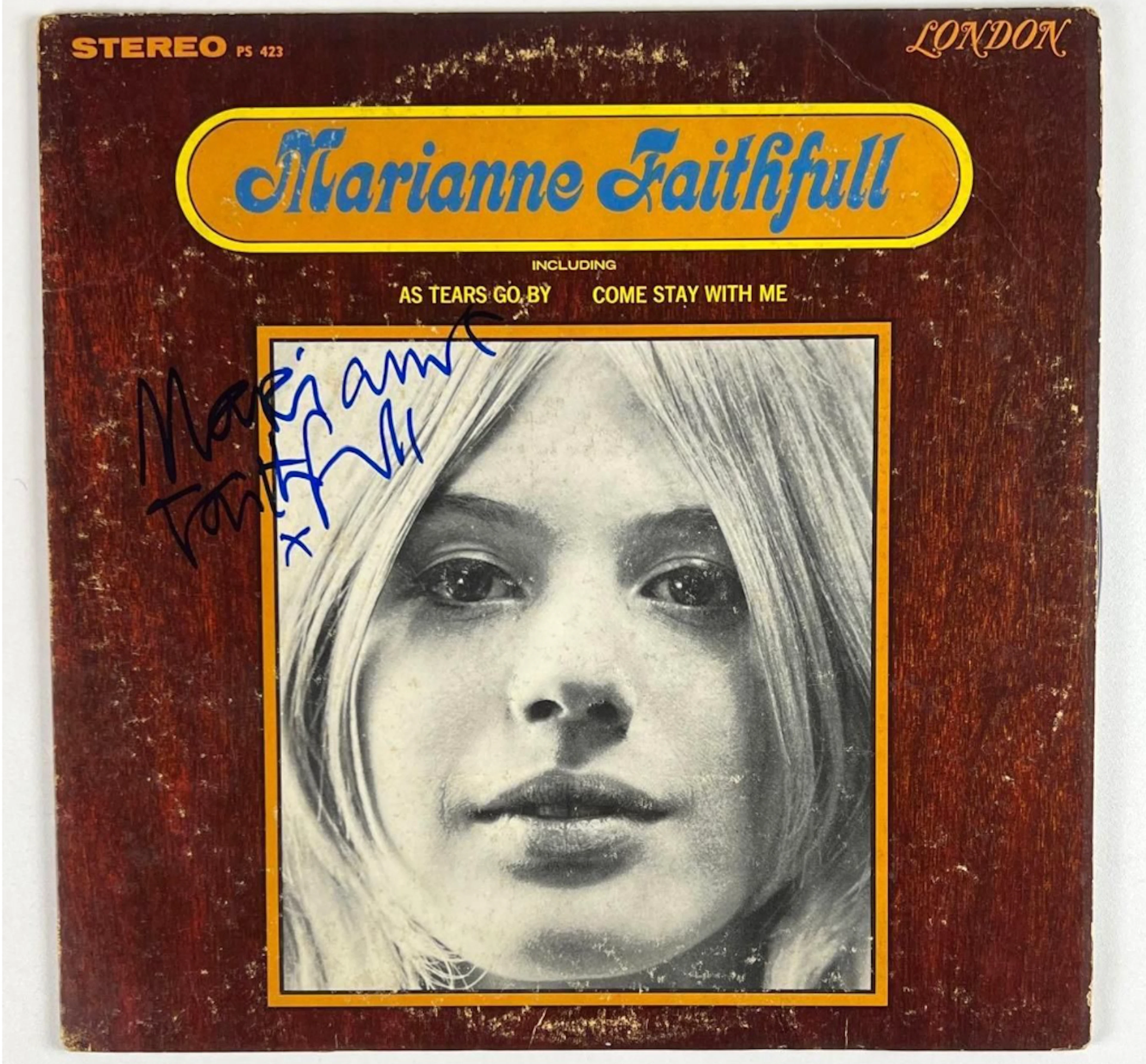 Marianne Faithfull Signed “S/T” Album (Beckett Authentication)