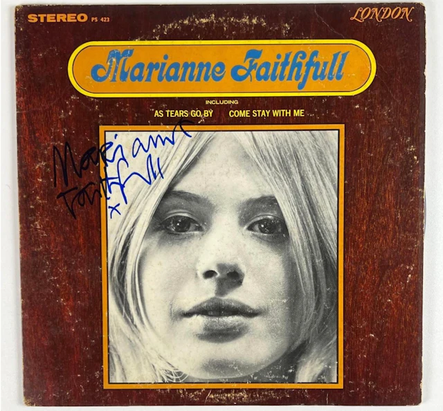 Marianne Faithfull Signed “S/T” Album (Beckett Authentication)