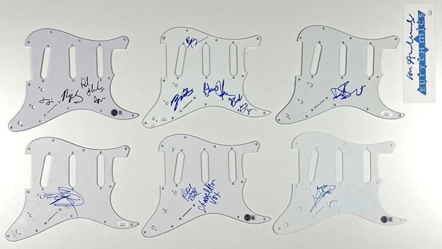 Keith Richards, Eurthymics, Duff McKagan, Ect Lot of (10) Signed Guitar
