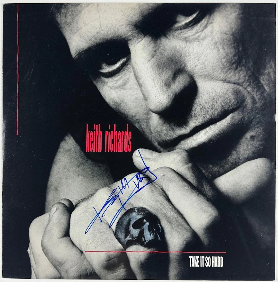The Rolling Stones: Keith Richards Signed "Take it So Hard" 12" Single