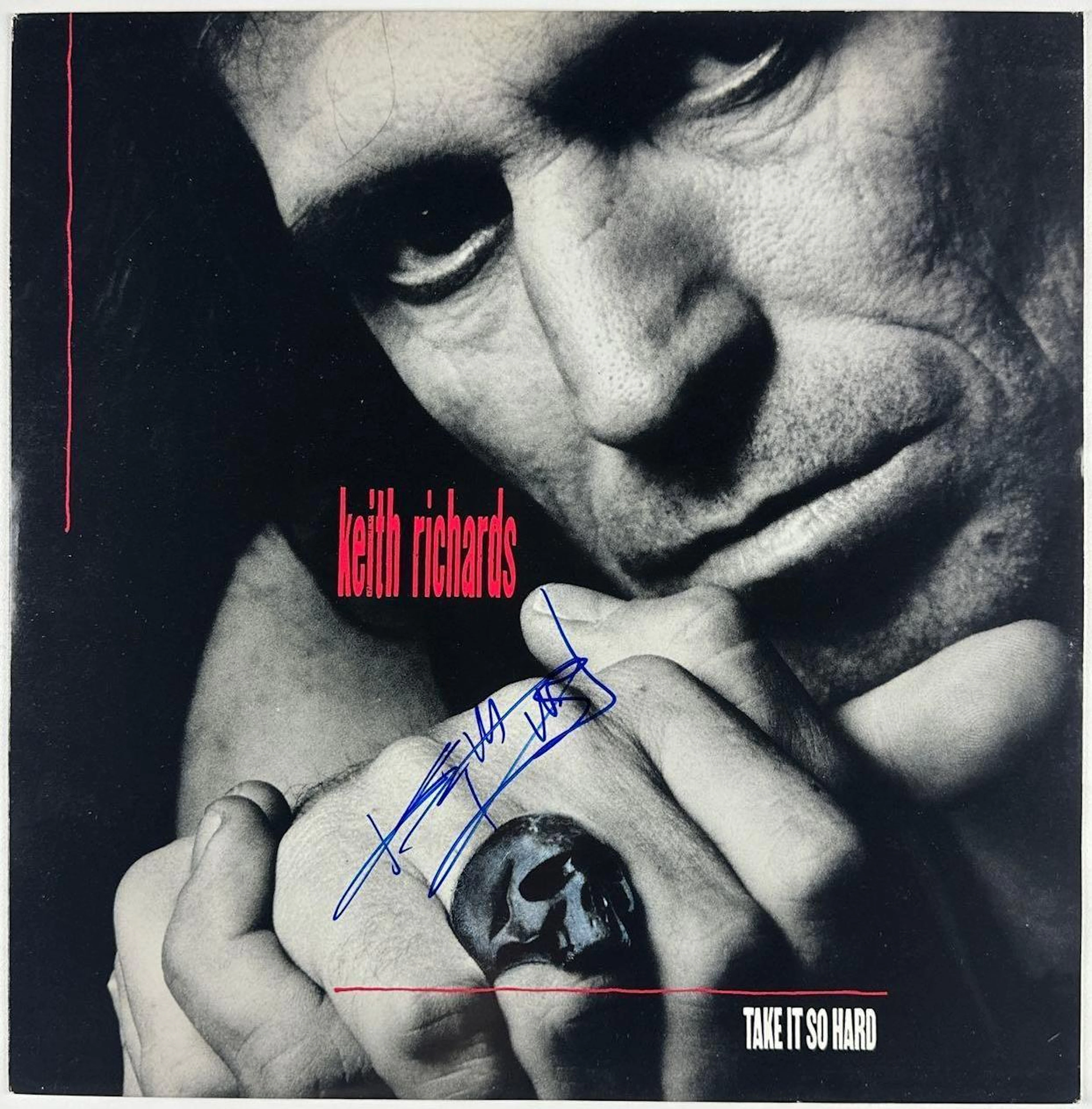 The Rolling Stones: Keith Richards Signed "Take it So Hard" 12" Single