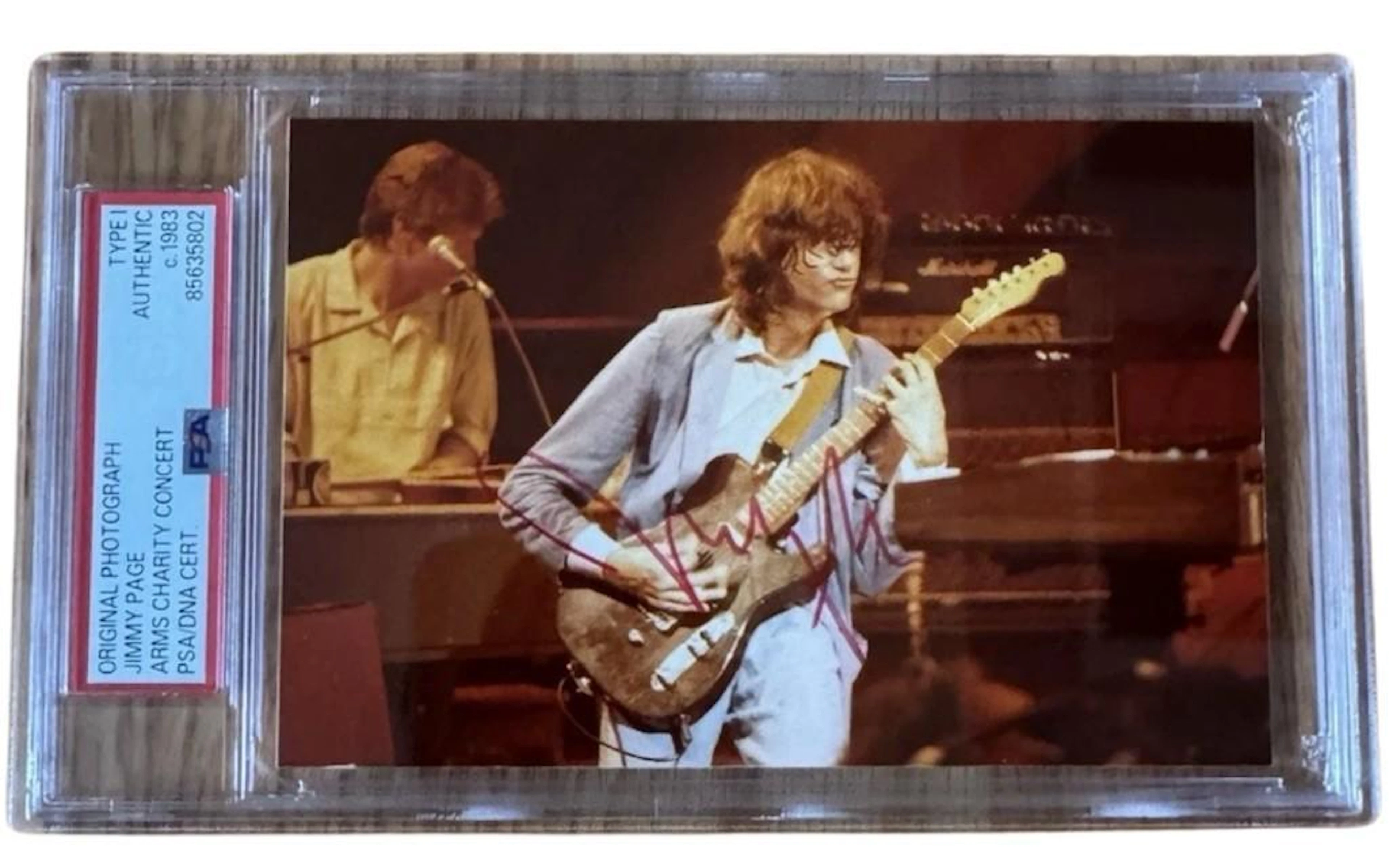 Led Zeppelin: Jimmy Page Signed 3.5" x 5.5" Photo (PSA/DNA Encapsulated)