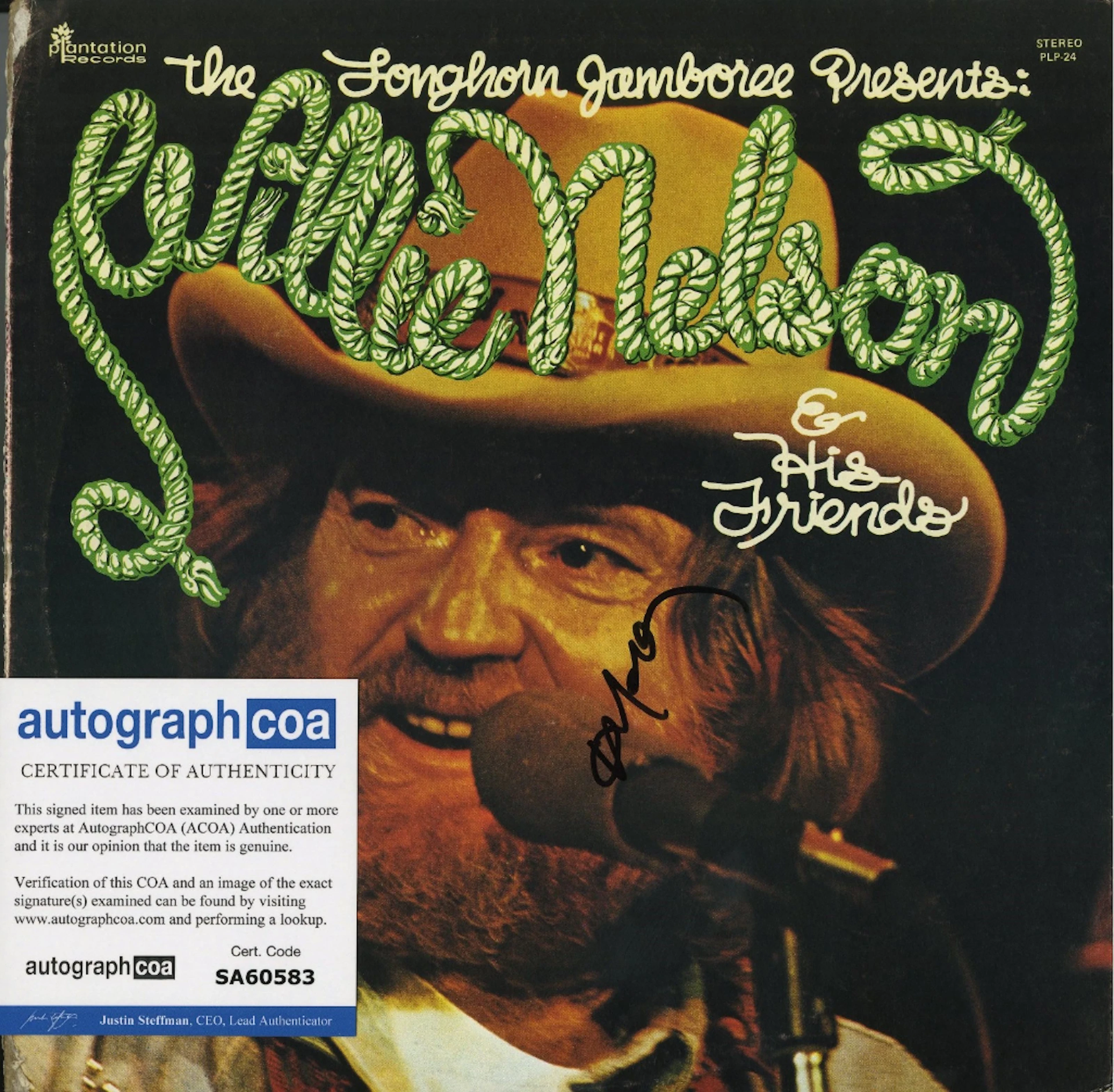 Willie Nelson Signed "The Longhorn Jamboree Presents Willie Nelson