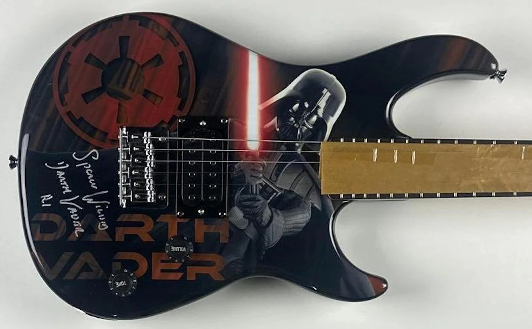 Star Wars: Spencer Wilding Signed Darth Vader Custom Graphics Peavey