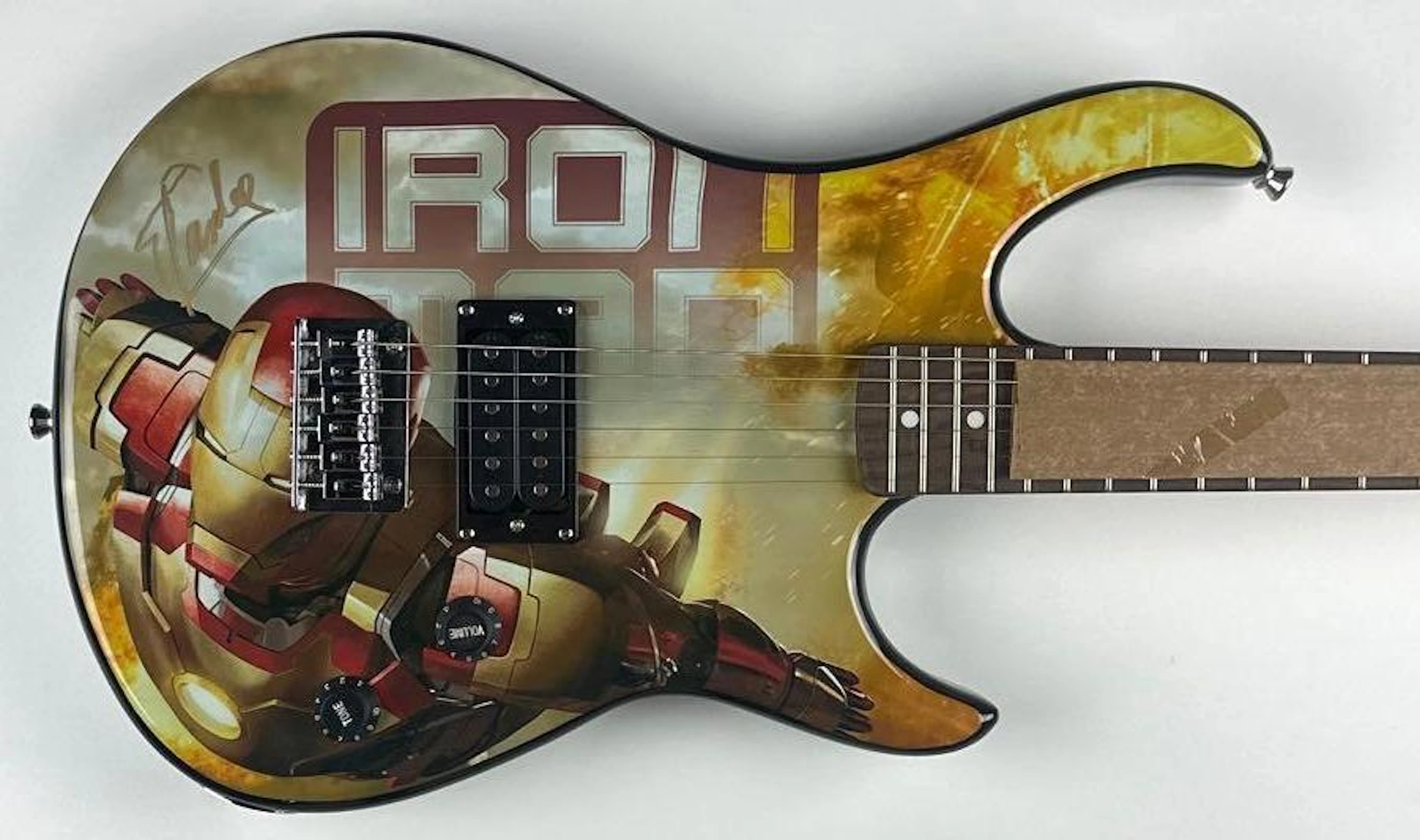 Marvel: Stan Lee Signed Iron Man Custom Graphics Strat-Style Peavey