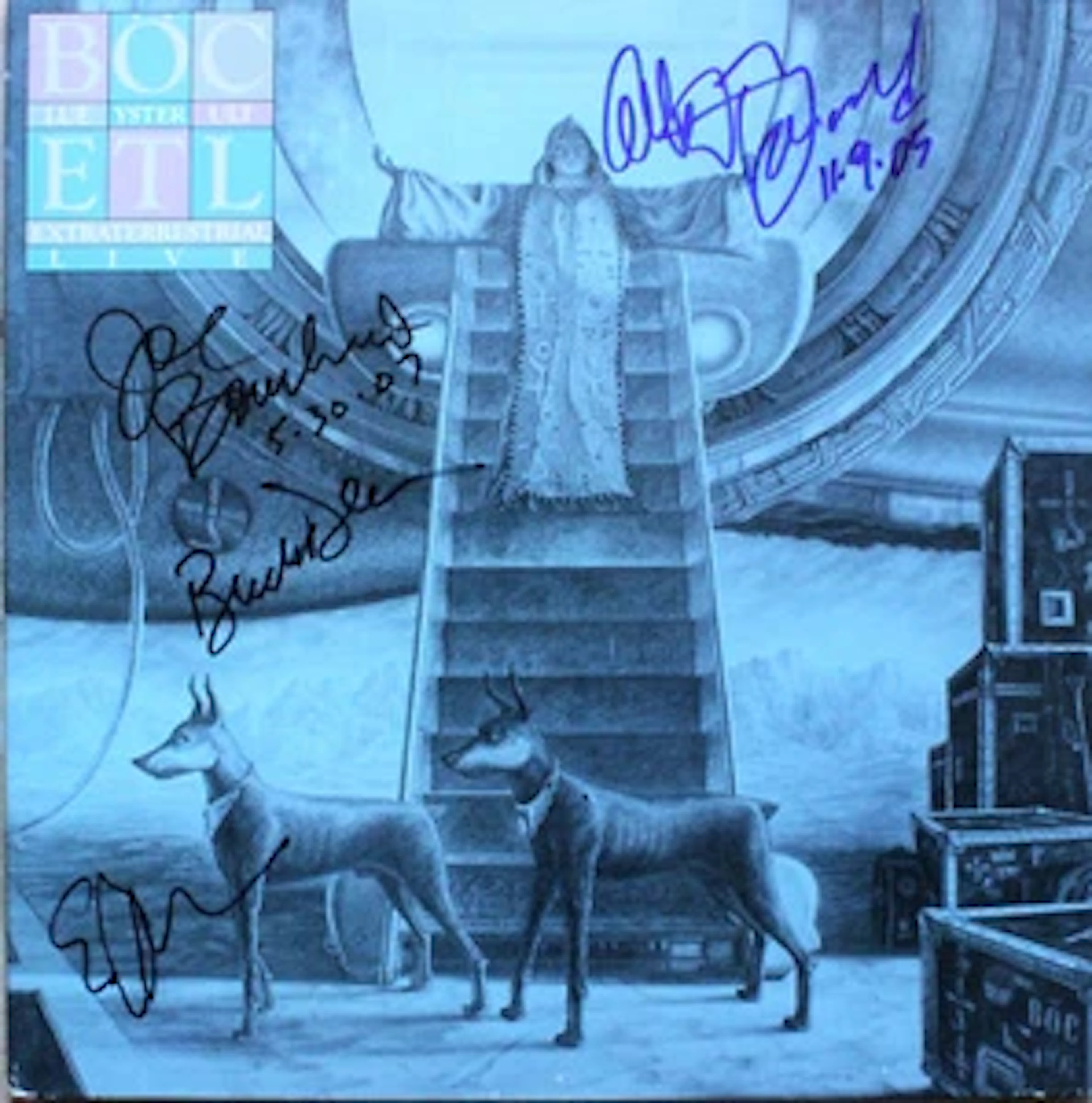 Blue Oyster Cult Group Signed "Extraterrestrial Live" Album (4 Sigs)