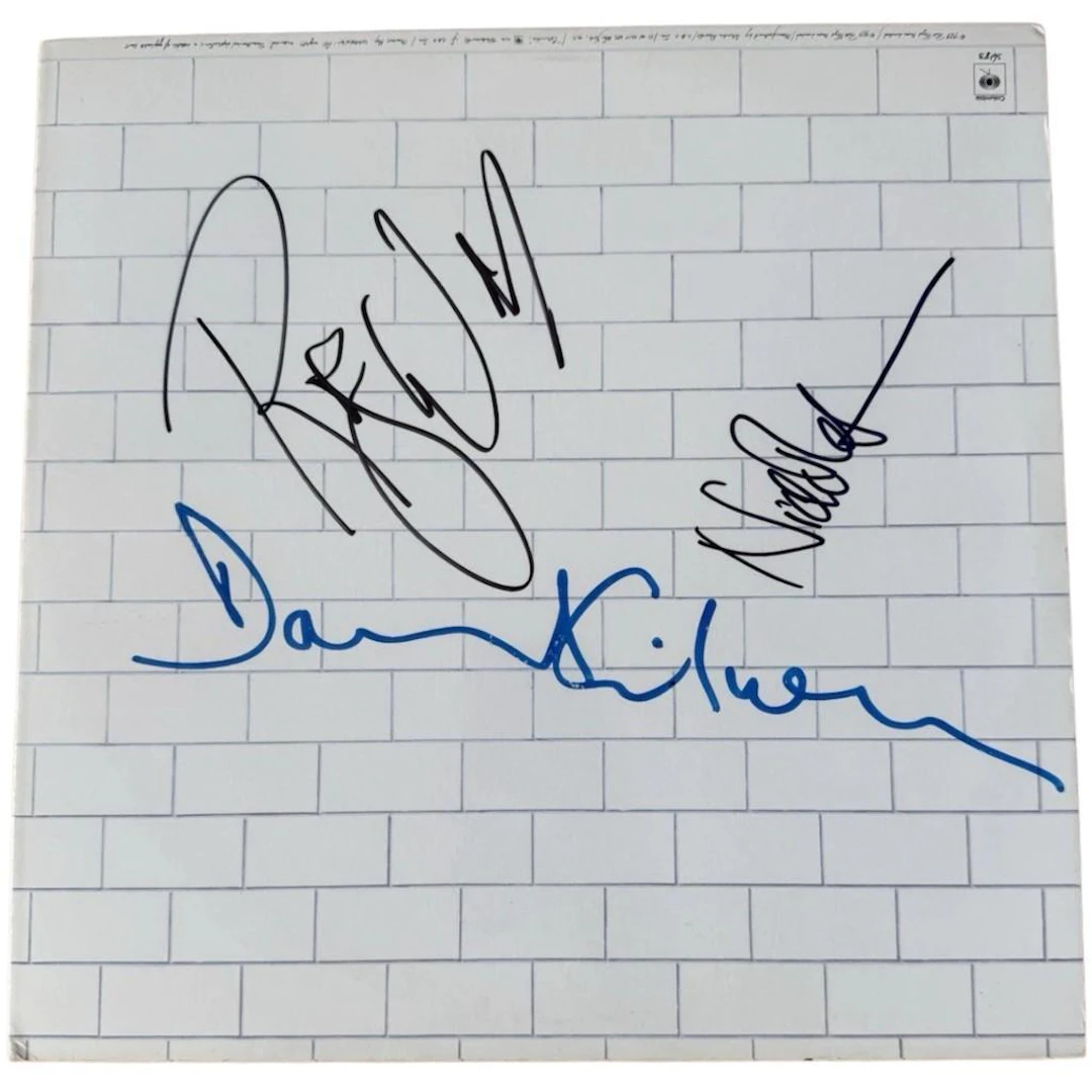 Pink Floyd: David Gilmour, Nick Mason & Roger Waters Signed "The Wall"
