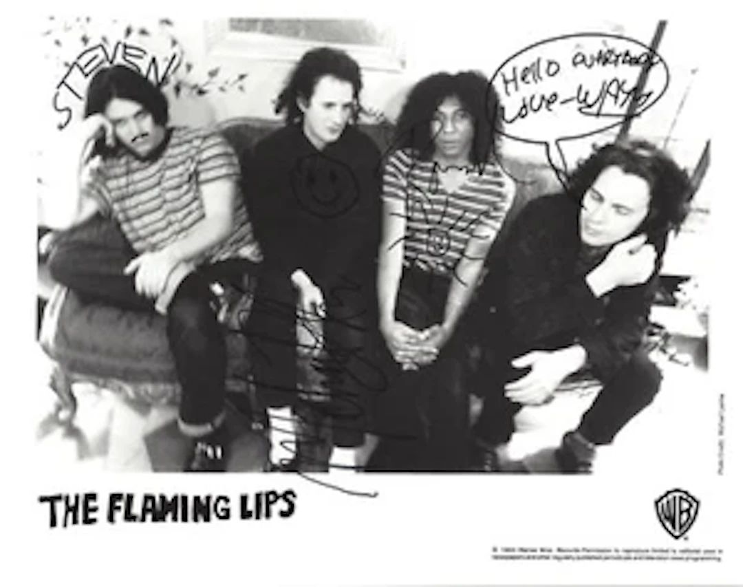 The Flaming Lips Group Signed 8" x 10" 1993 Promo Photo (4 Sigs) (ACOA)