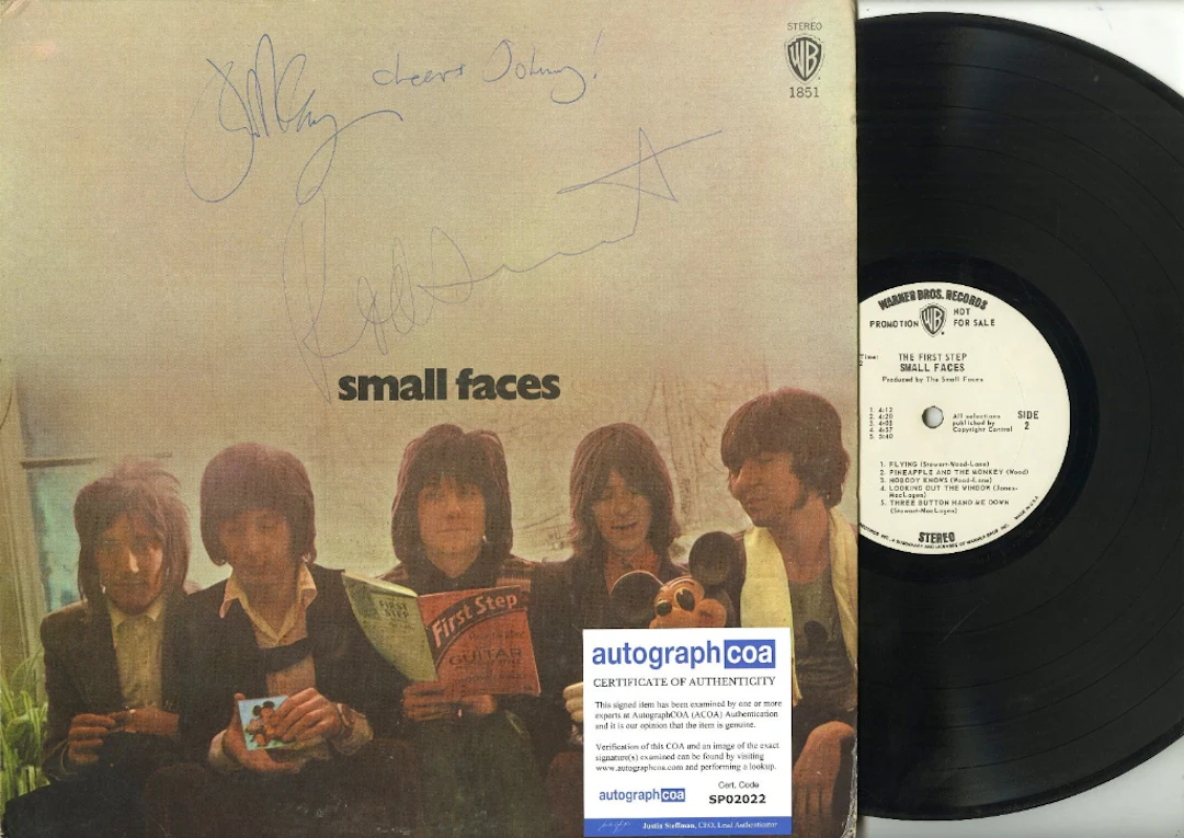 Faces Group Signed "Small Faces" Debut Album (2 Sigs) (ACOA Authentication)