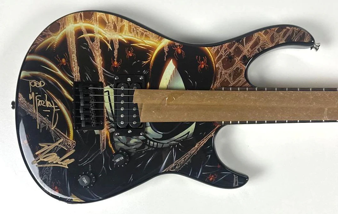 Marvel Spider-Man: Stan Lee & Todd McFarlane Signed Peavey Guitar