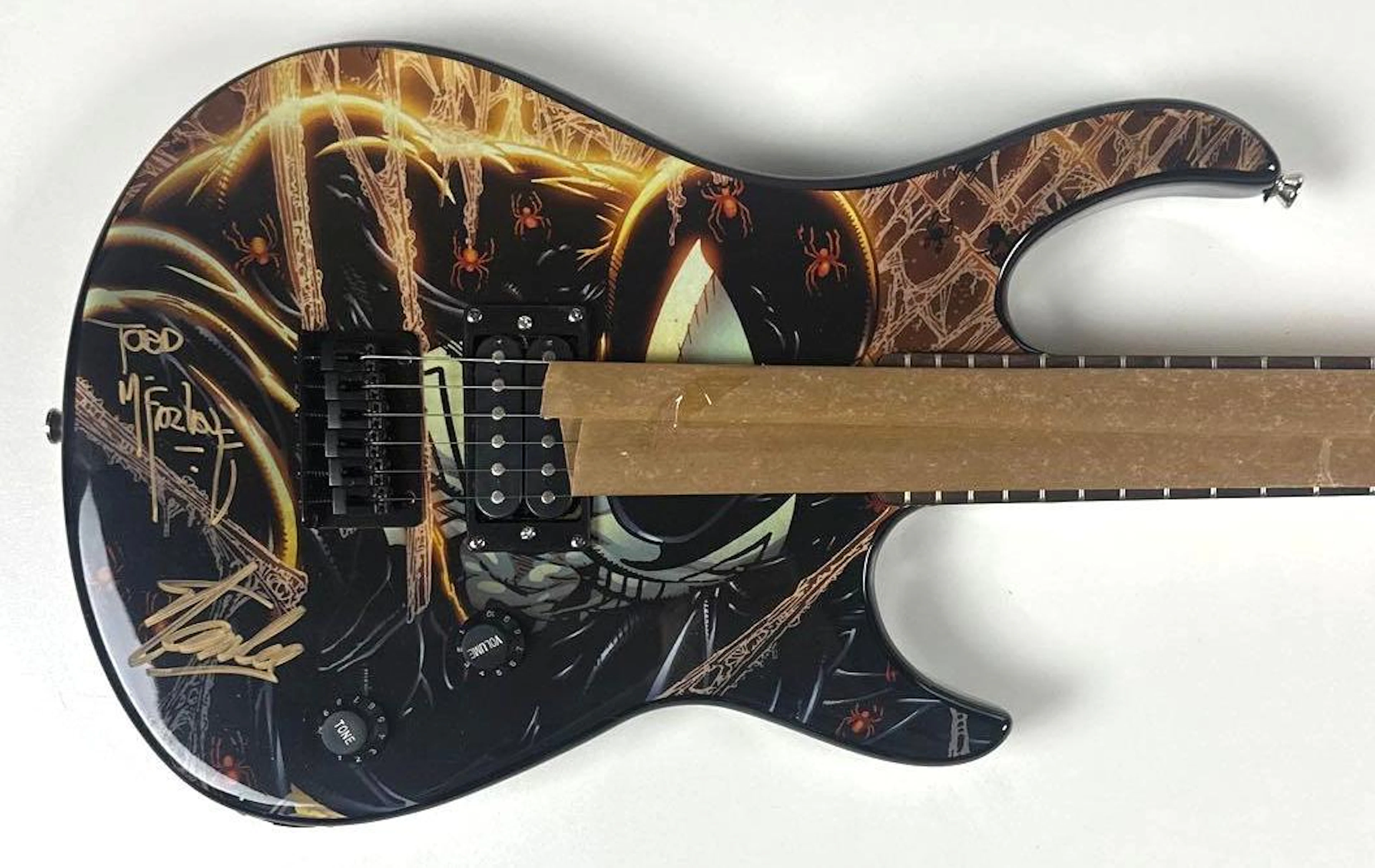 Marvel Spider-Man: Stan Lee & Todd McFarlane Signed Peavey Guitar