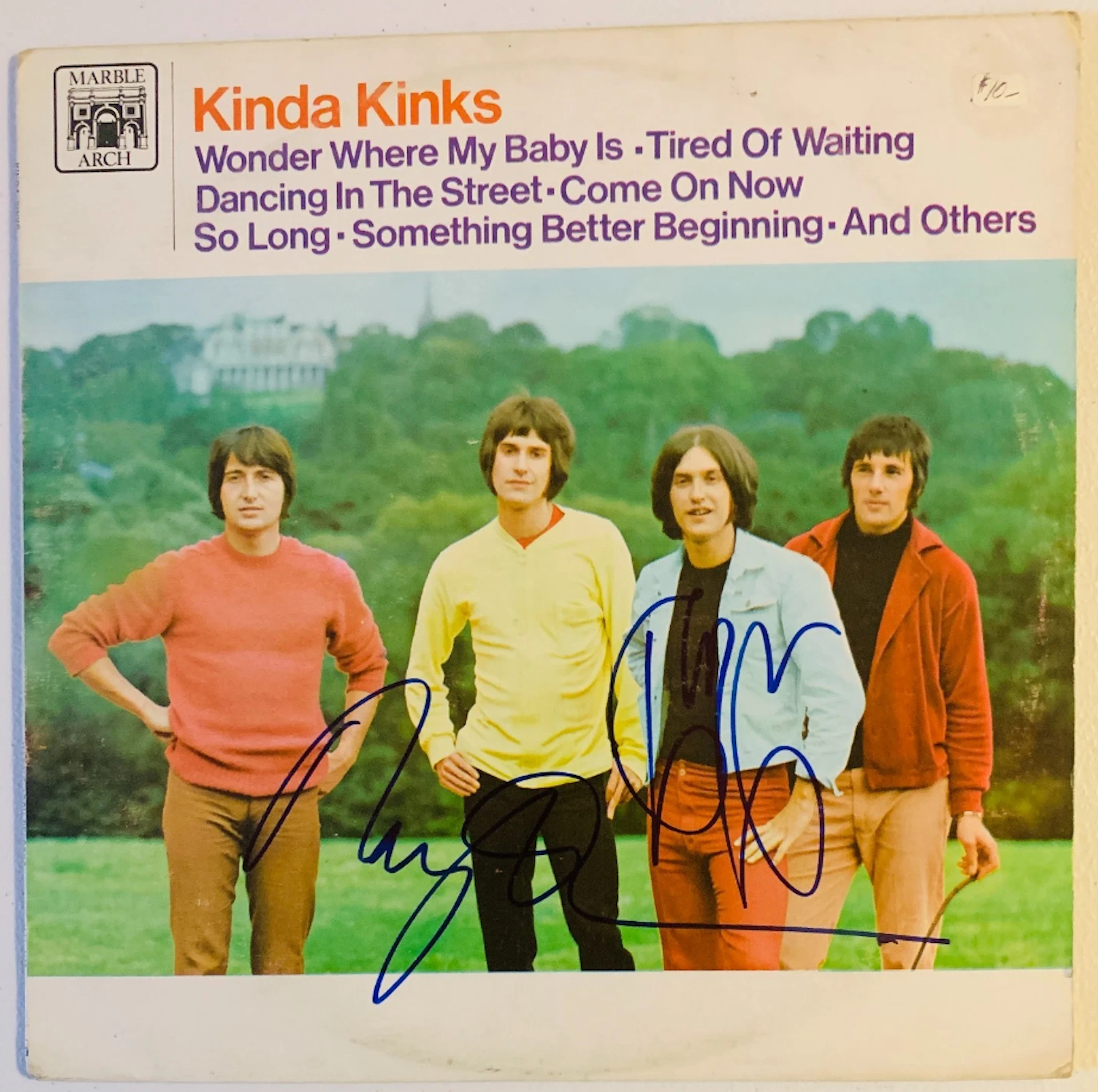 The Kinks: Ray & Dave Davies Signed "Kinda Kinks" Album (2 Sigs) (Beckett