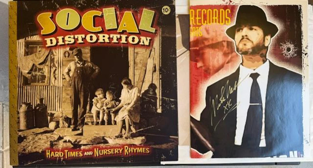 Social Distortion Fully Group Signed "Hard Times & Nursery Rhymes"