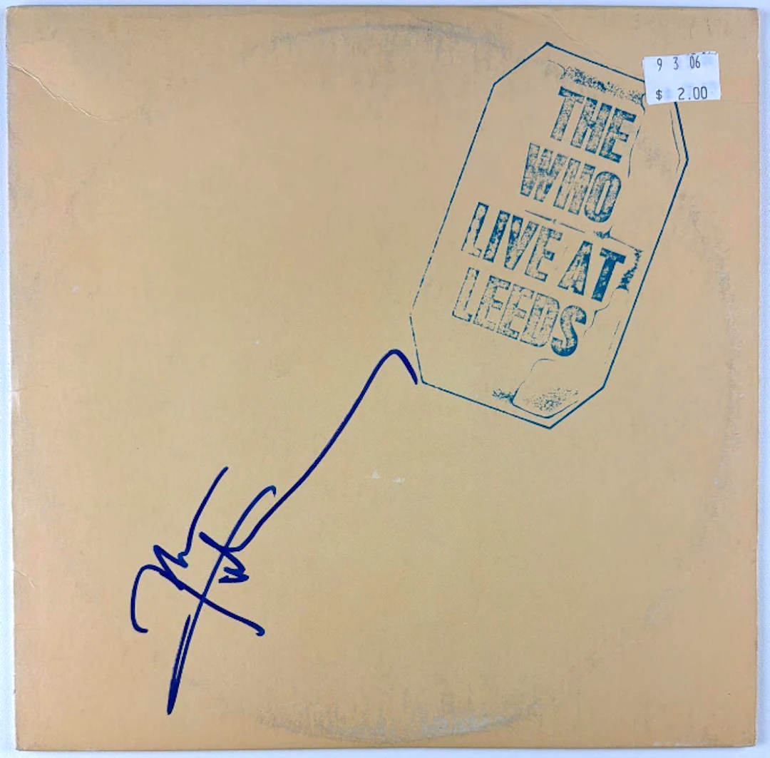 The Who: Pete Townshend Signed "Live at Leeds" Album (Beckett Authentication)