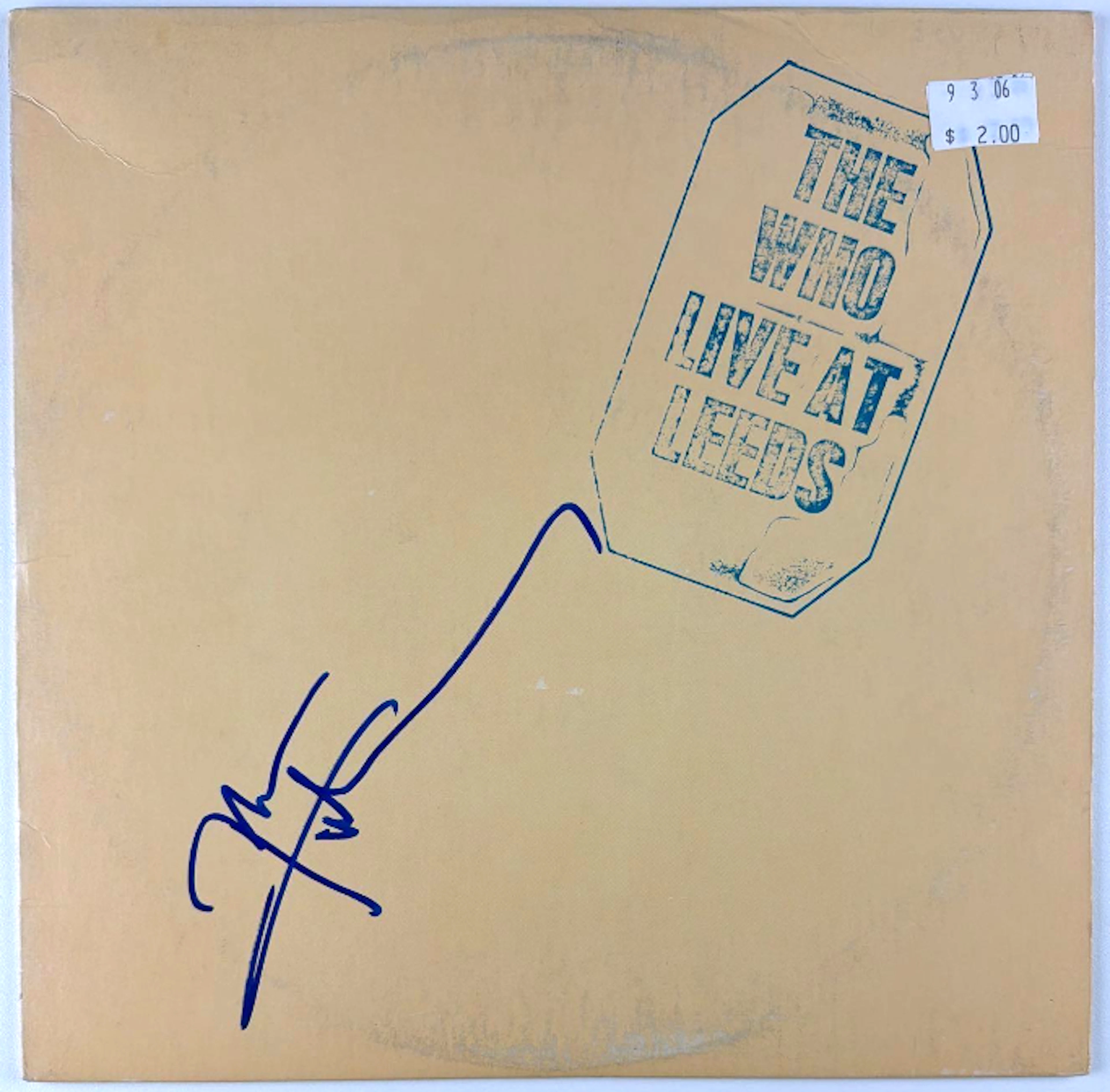 The Who: Pete Townshend Signed "Live at Leeds" Album (Beckett Authentication)