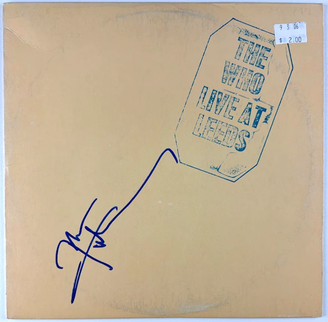 The Who: Pete Townshend Signed "Live at Leeds" Album (Beckett Authentication)
