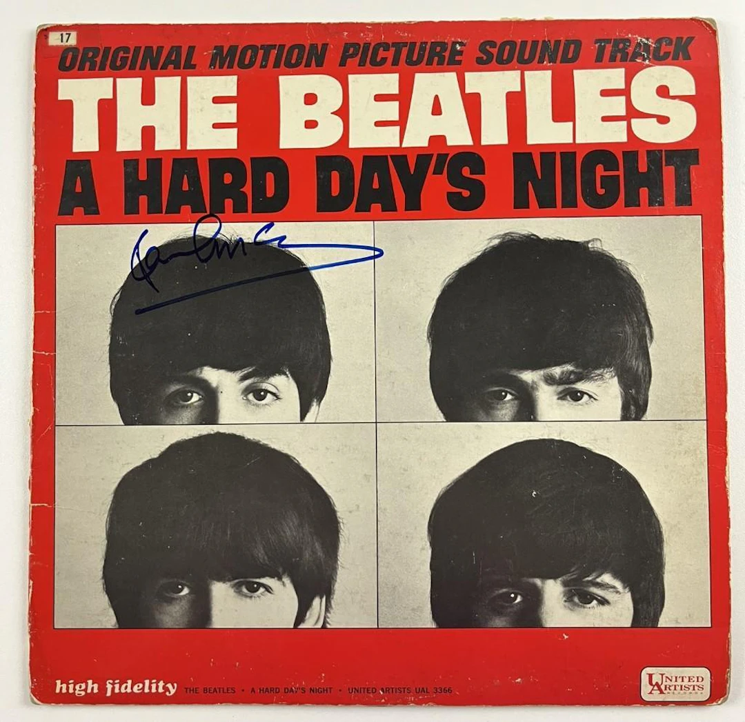 The Beatles: Paul McCartney Signed "A Hard Day's Night" Soundtrack