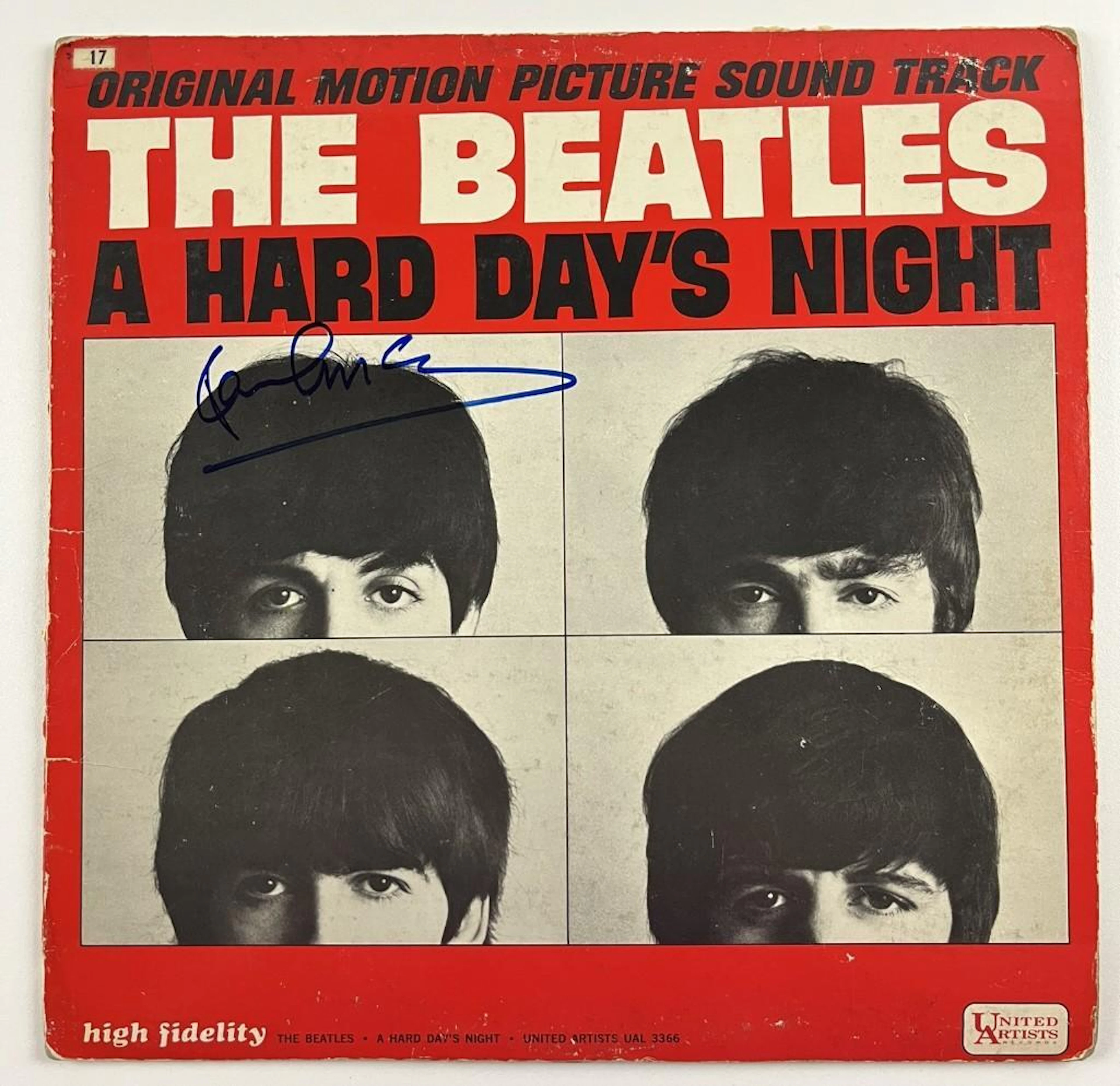 The Beatles: Paul McCartney Signed "A Hard Day's Night" Soundtrack