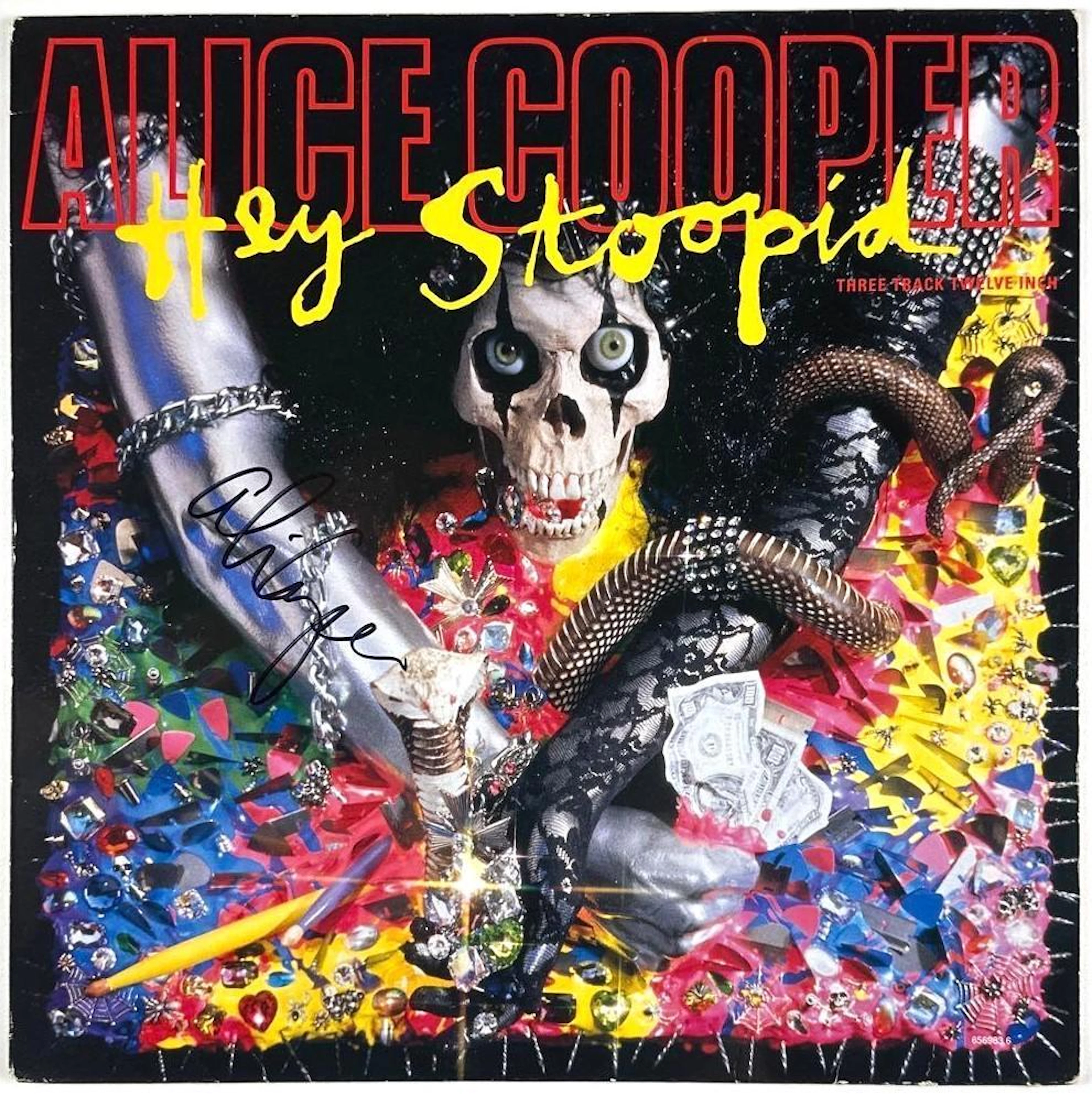 Alice Cooper Signed "Hey Stoopid" Album Single (Third Party Guaranteed)