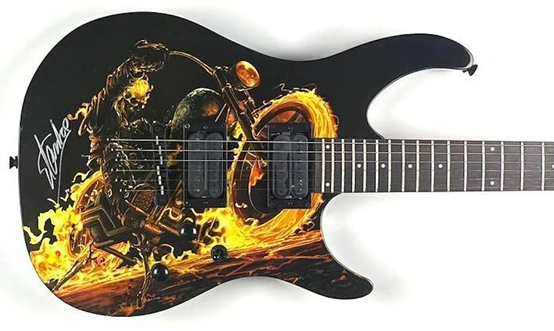 Marvel: Stan Lee Signed "Ghost Rider" Peavey Predator Guitar (Third