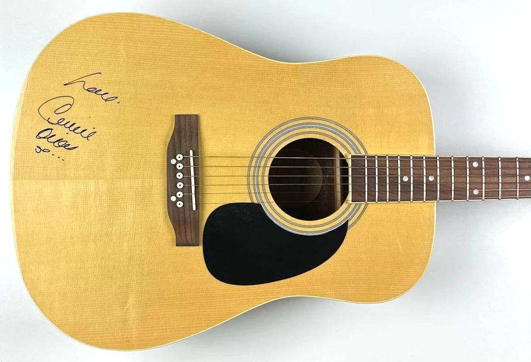 Celine Dion Signed Acoustic Guitar (JSA Authentication)