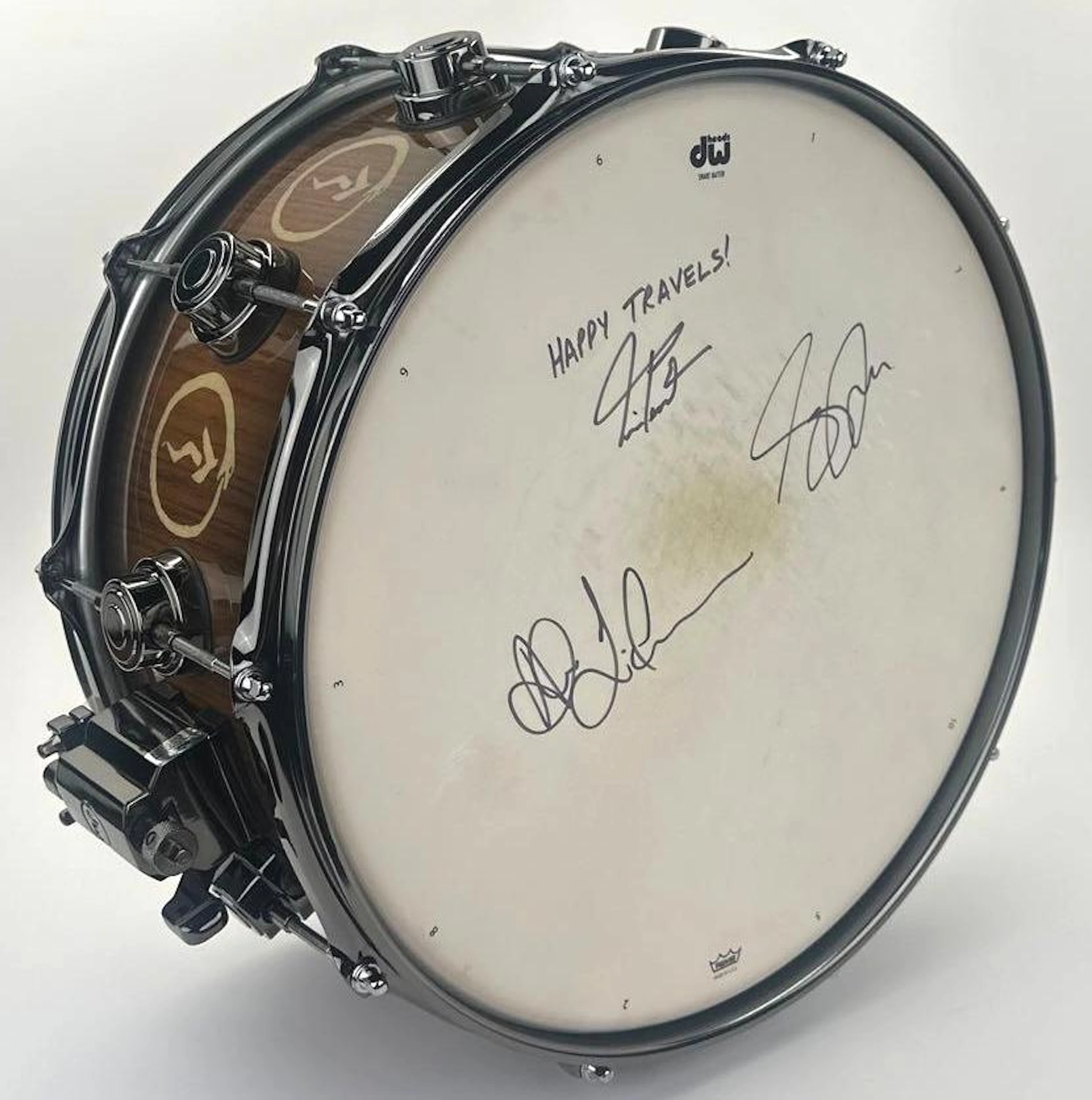 Rush Fully Group Signed DW Collectors "Snakes & Arrows" Signature
