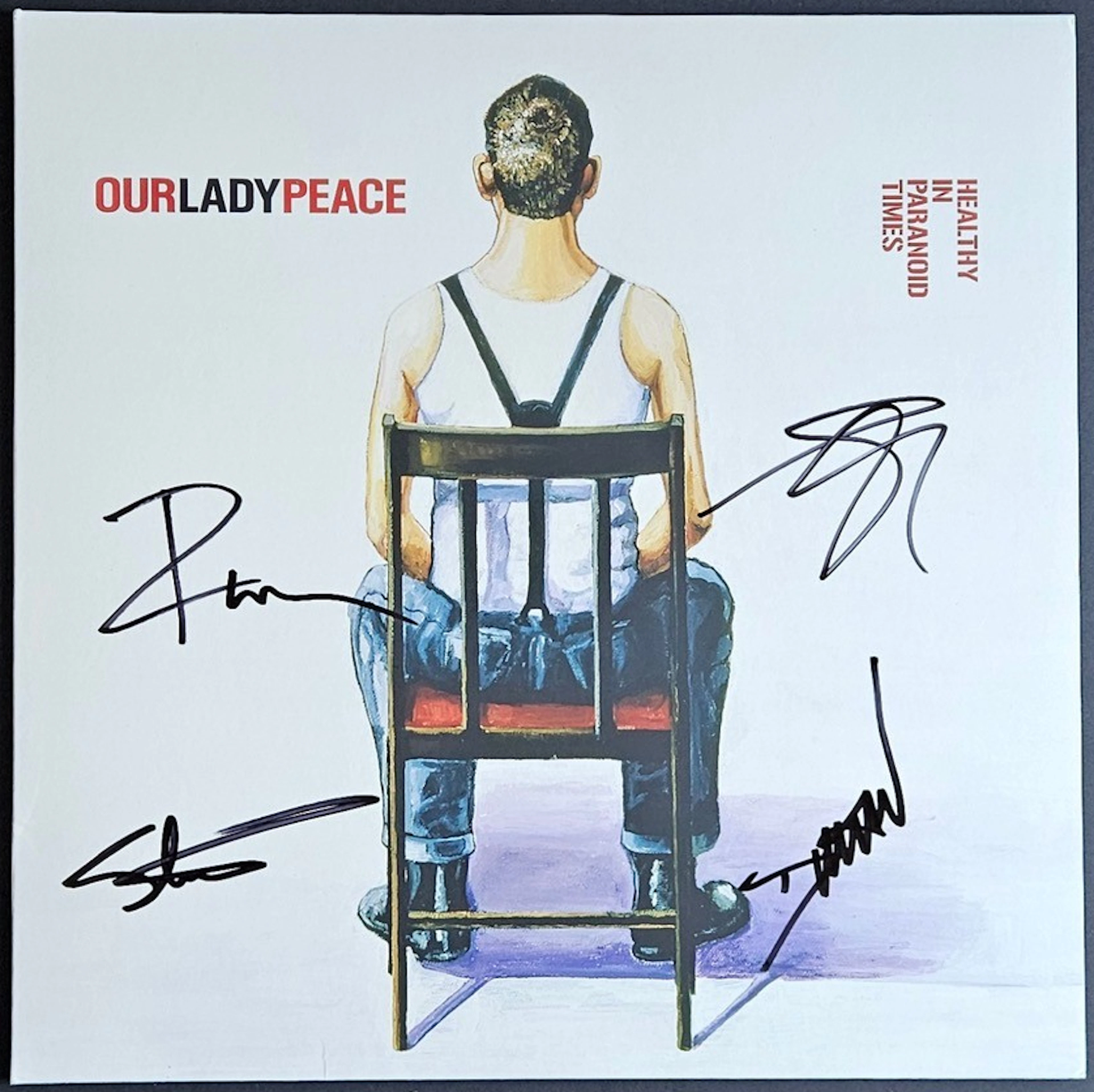Our Lady Peace Group Signed “Healthy in Paranoid Times” Album (4 Sigs)