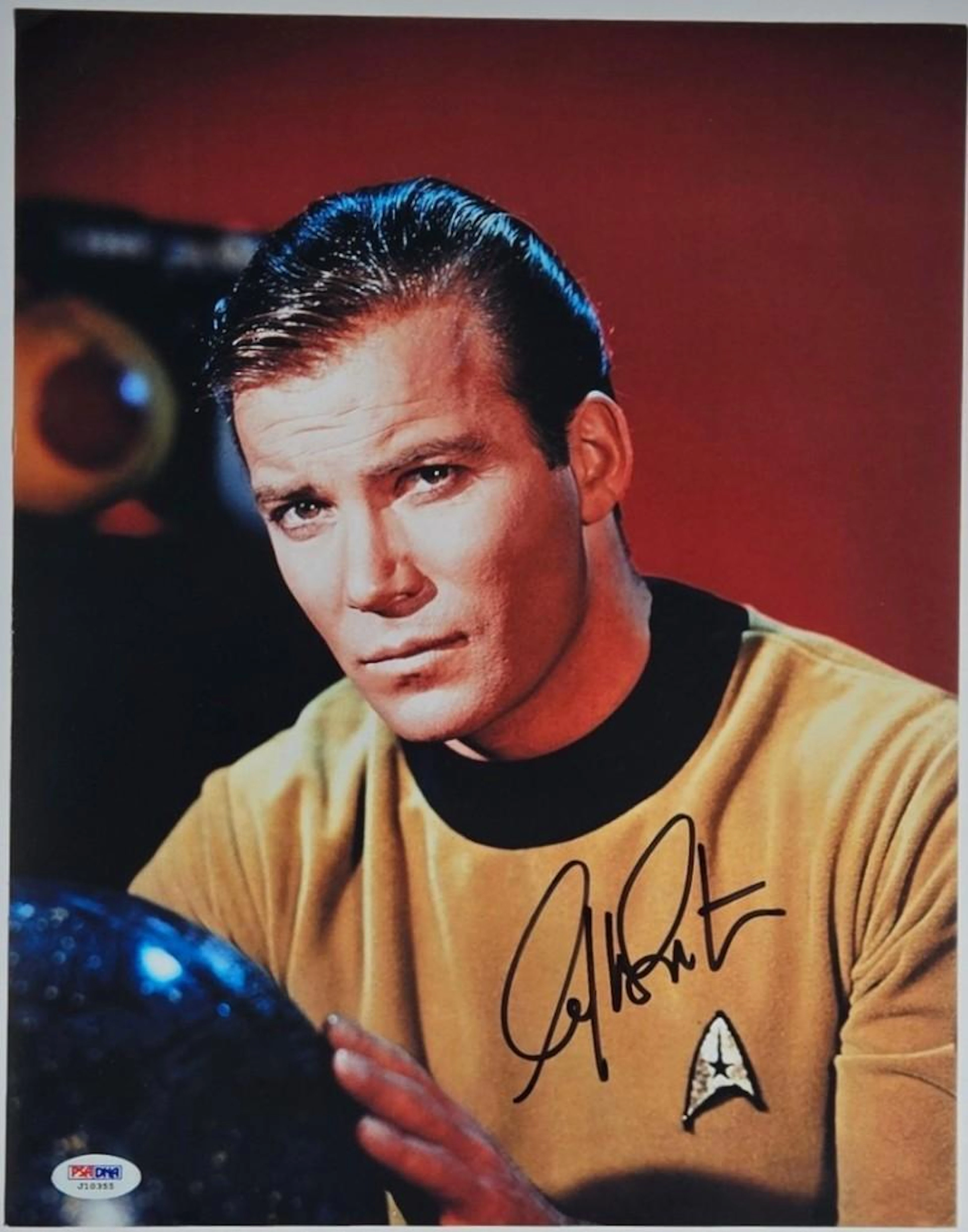 Star Trek: William Shatner Signed 14" x 11" Photo as Captain Kirk