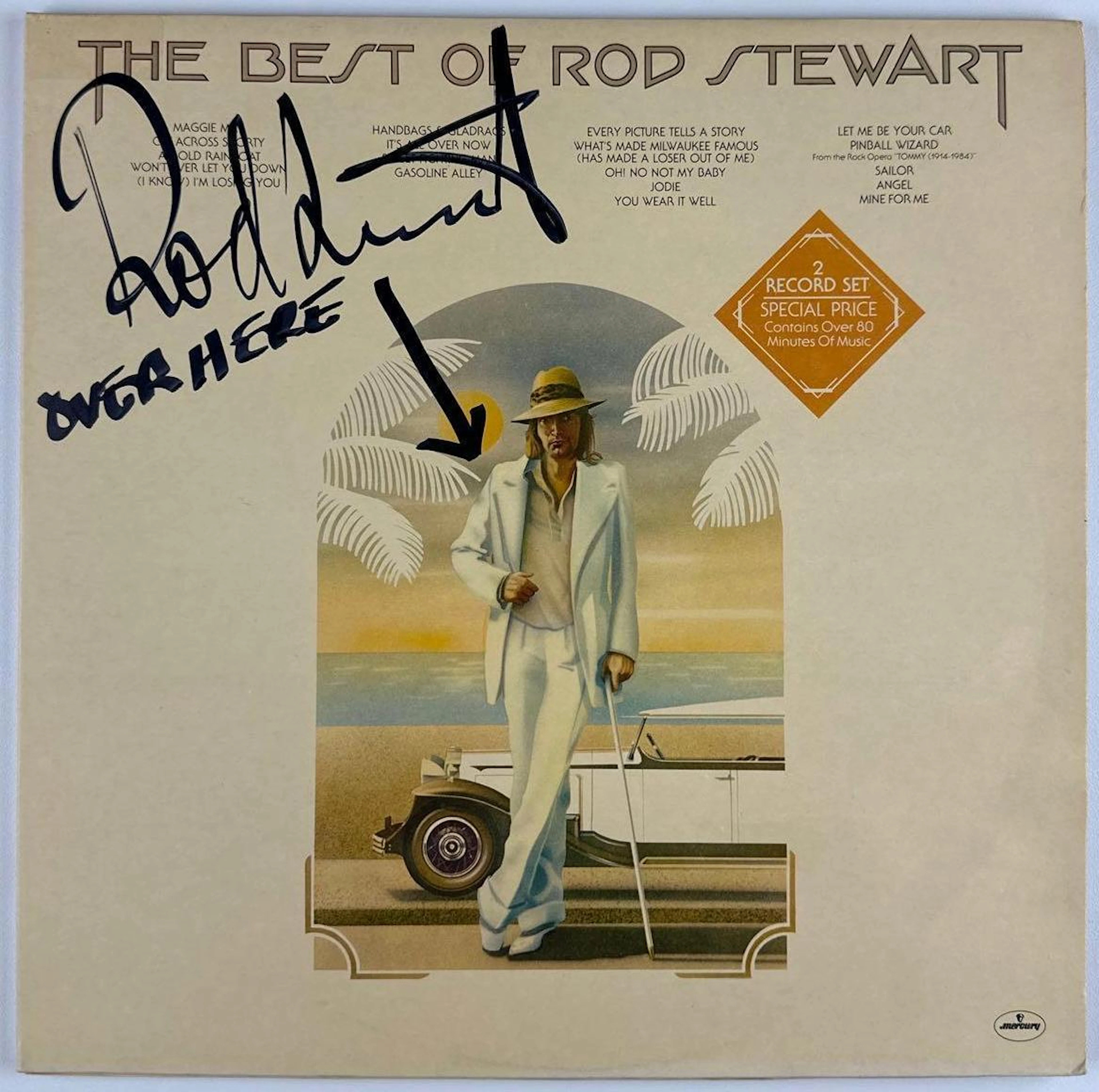 Faces: Rod Stewart Signed "The Best of Rod Stewart" Album (Third Party