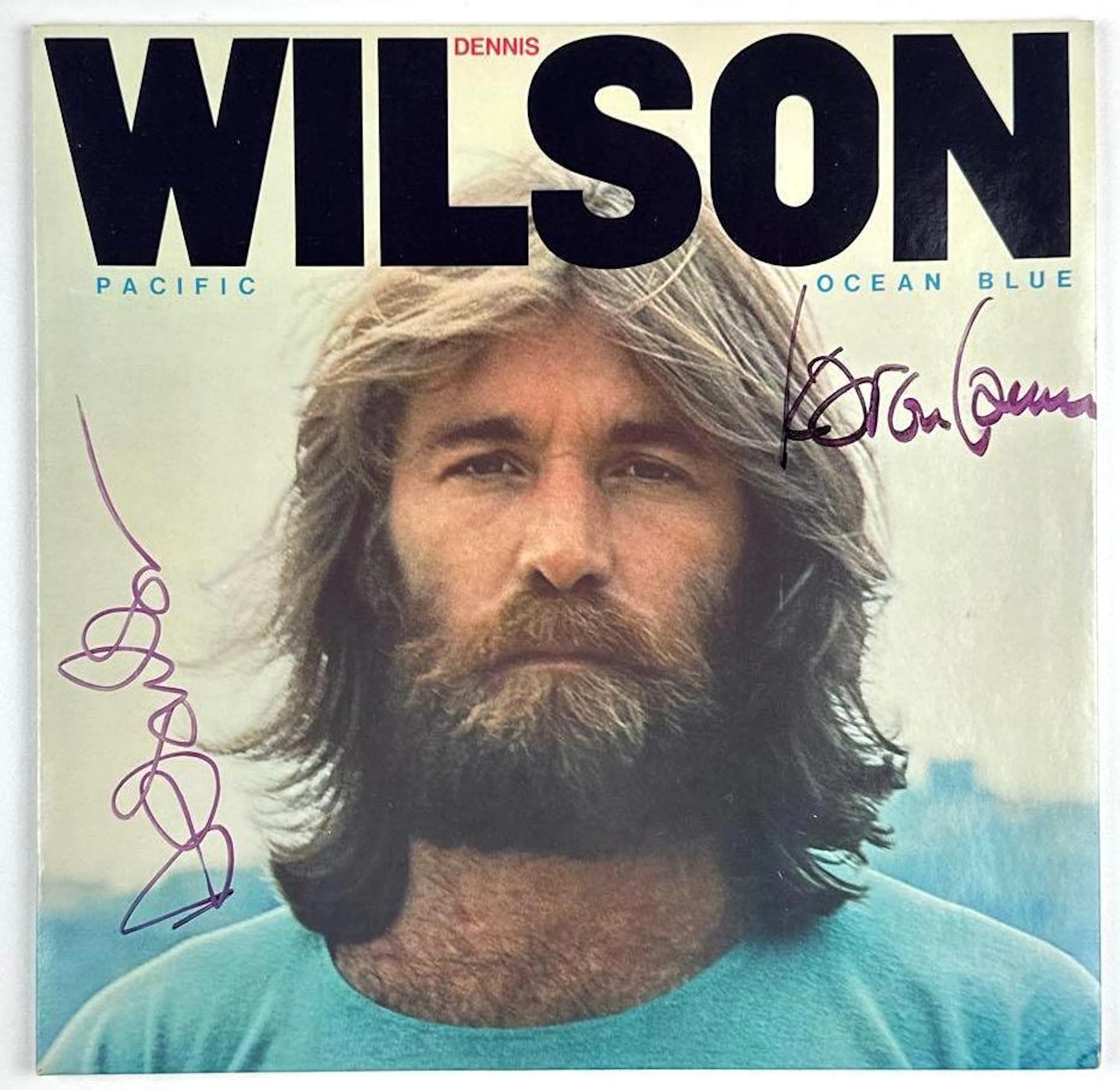 Beach Boys: Dennis Wilson & Karen Lamm Signed "Pacific Ocean Blue"