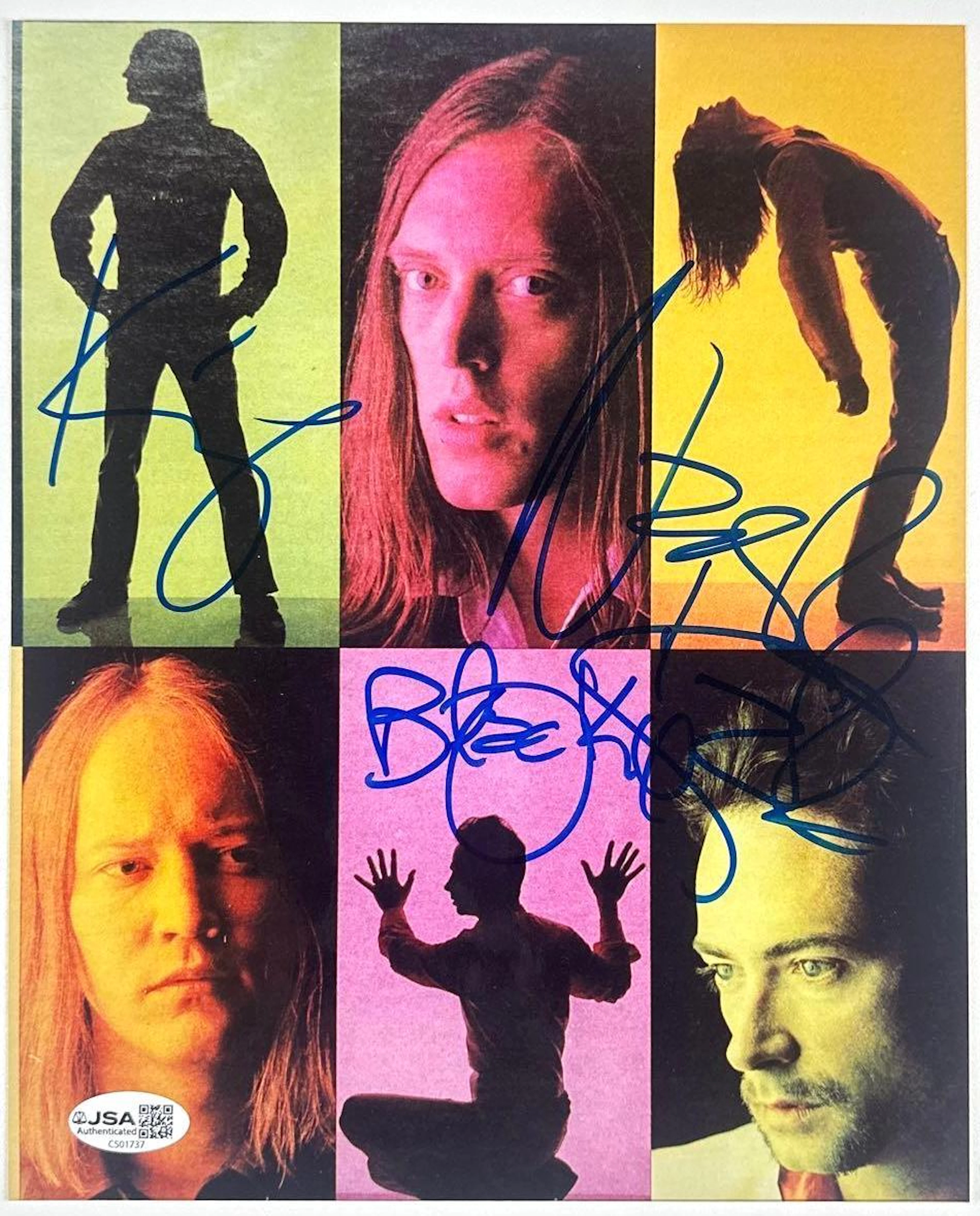 Urge Overkill Group Signed 10" x 8" Promo Photo (3 Sigs) (JSA Authentication)
