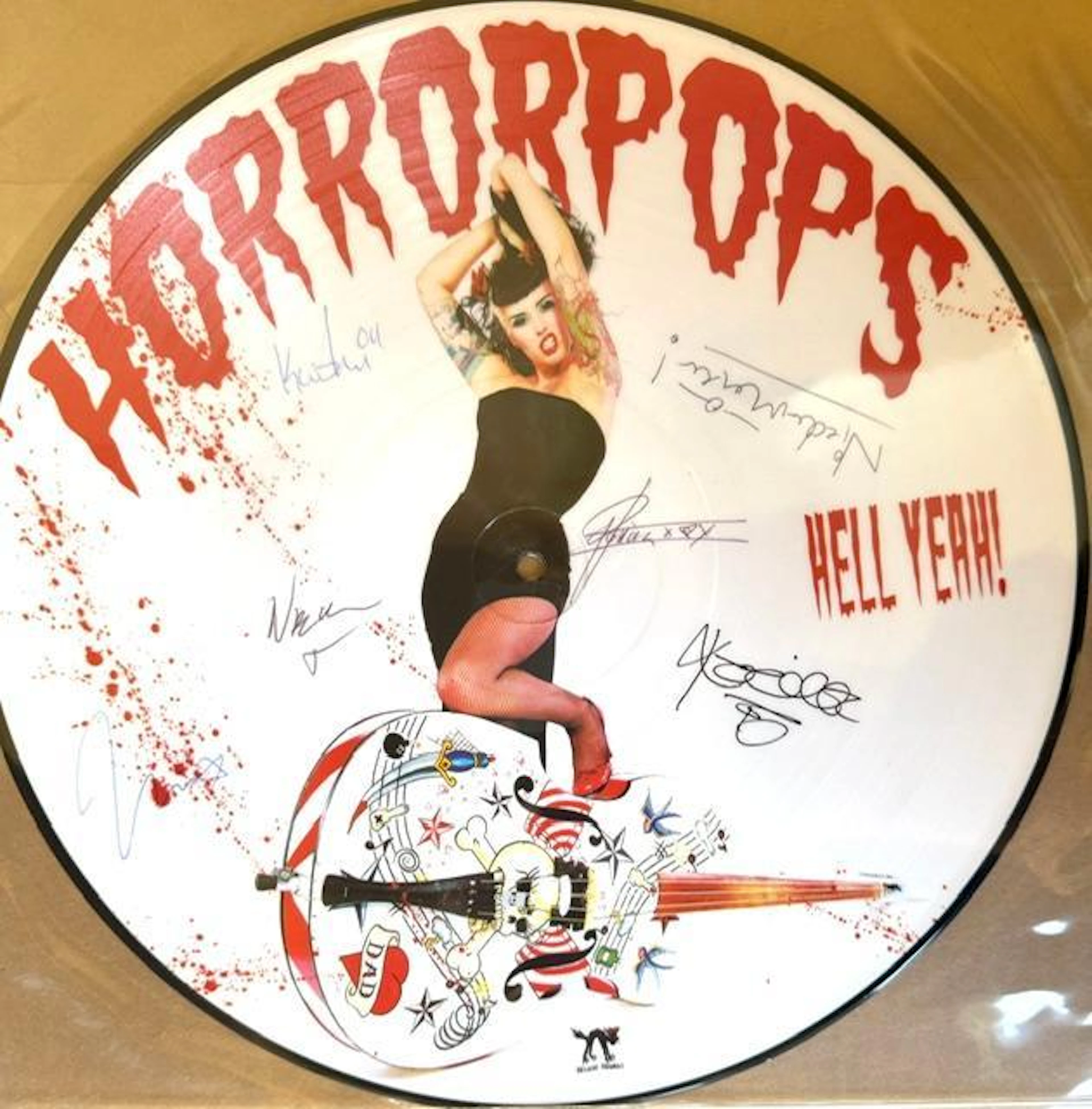 Horrorpops Fully Group Signed "Hell Yeah!" Album Picture Disc (6 Sigs)