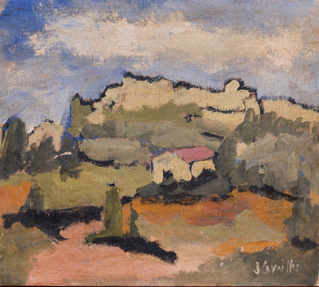 Jules Cavaillès (1901-1977) - Cordes-sur-Ciel, c. 1950's