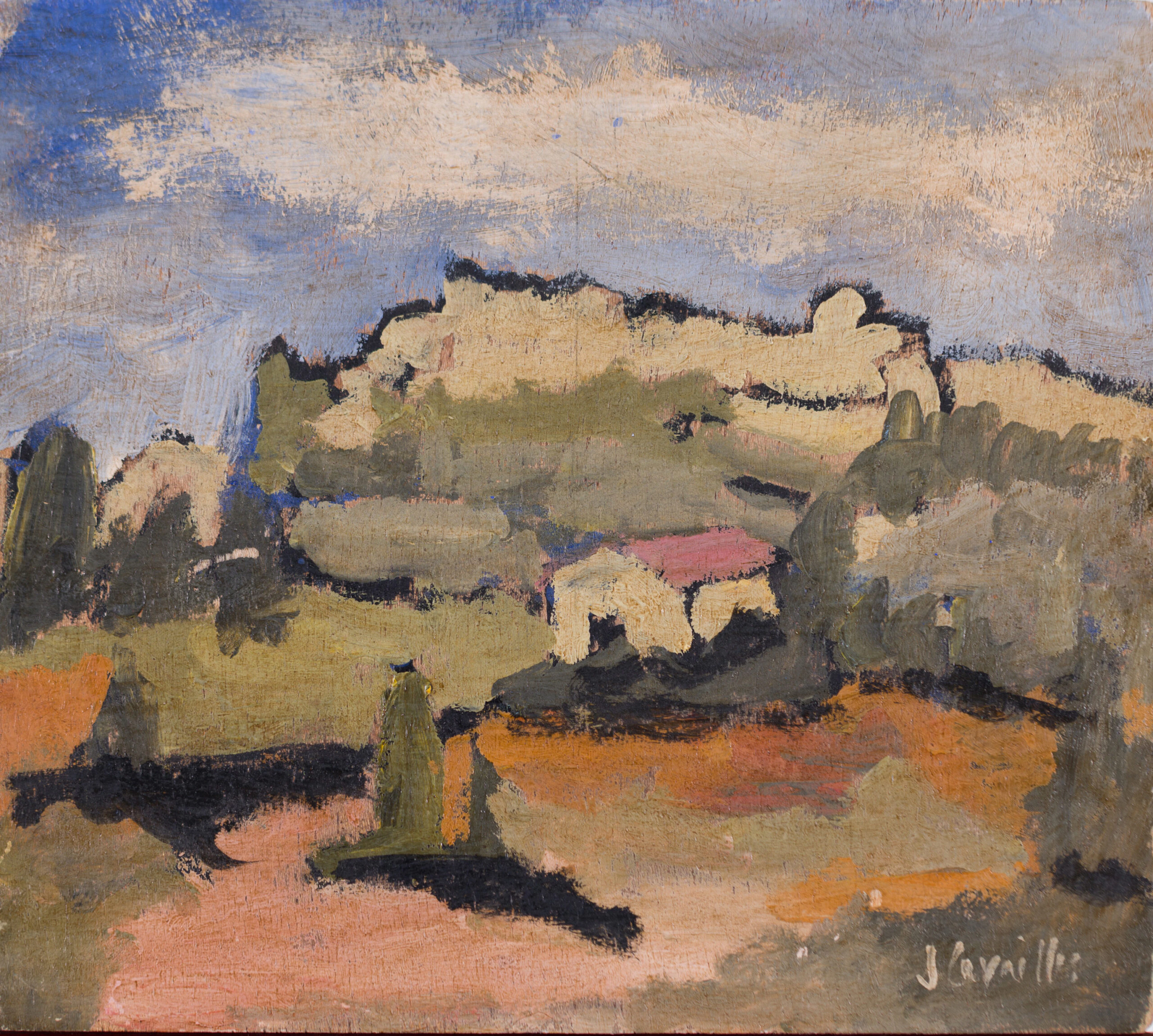 Jules Cavaillès (1901-1977) - Cordes-sur-Ciel, c. 1950's