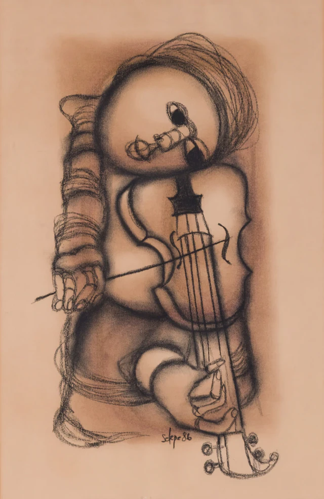 Daniel Selepe - Violinist, 1986