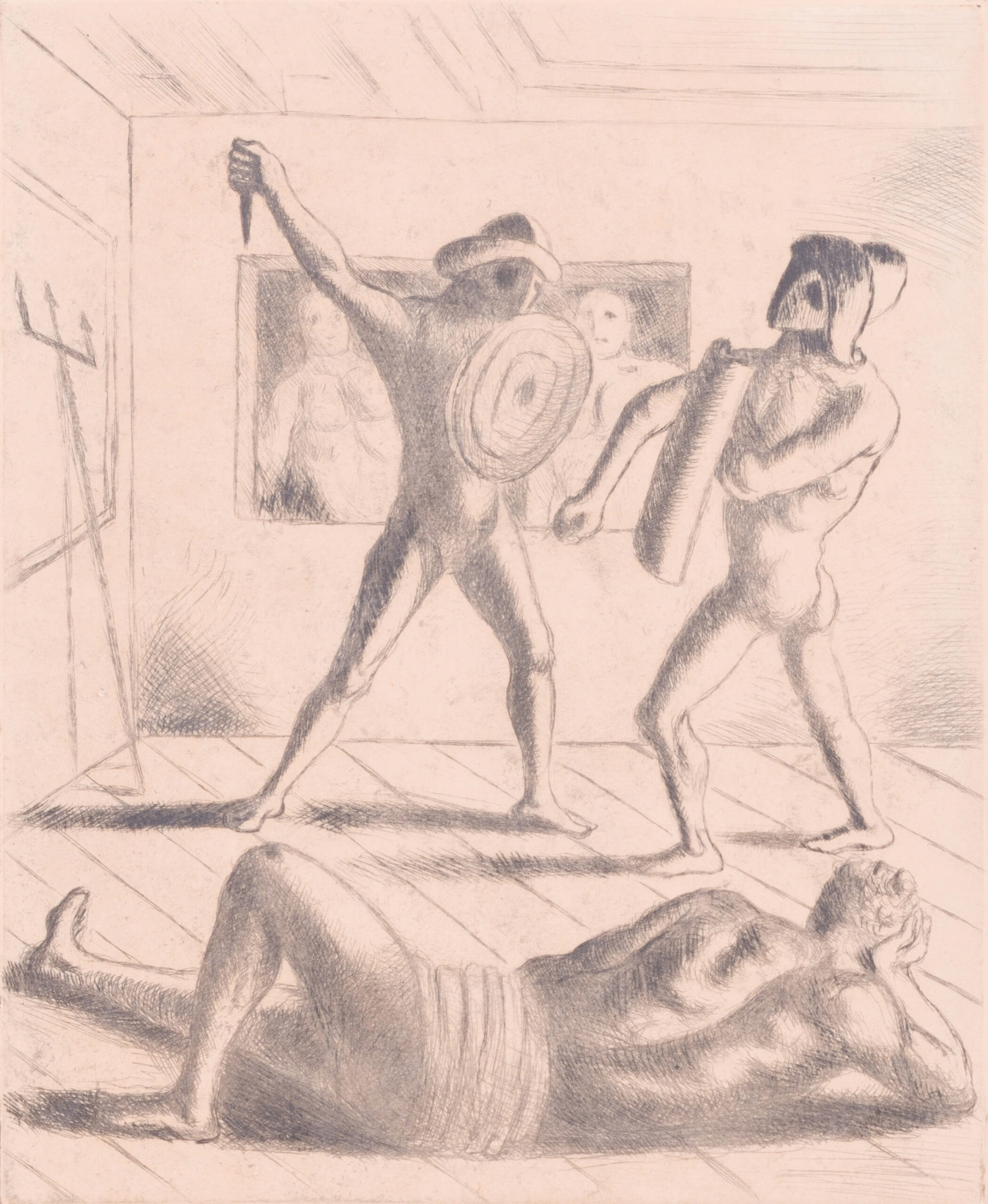 Attributed to Giorgio de Chirico (1888-1978) - Gladiators (Gladiatori)