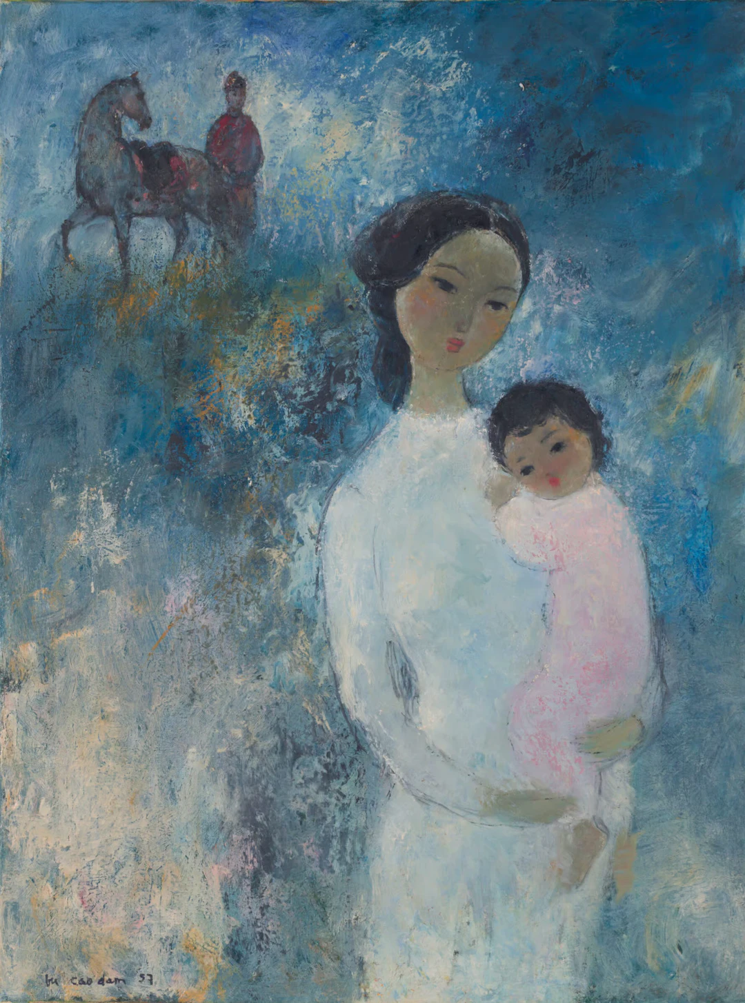Vu Cao Dam (1908-2000) - Mother and Child, 1957