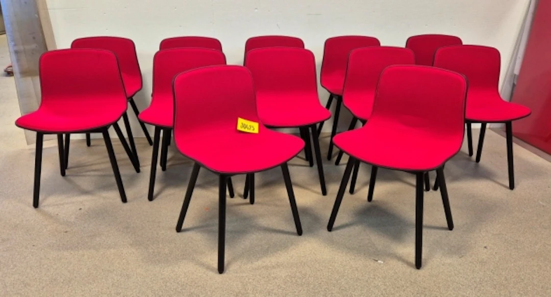 12ST STOLAR RÖD/SVART