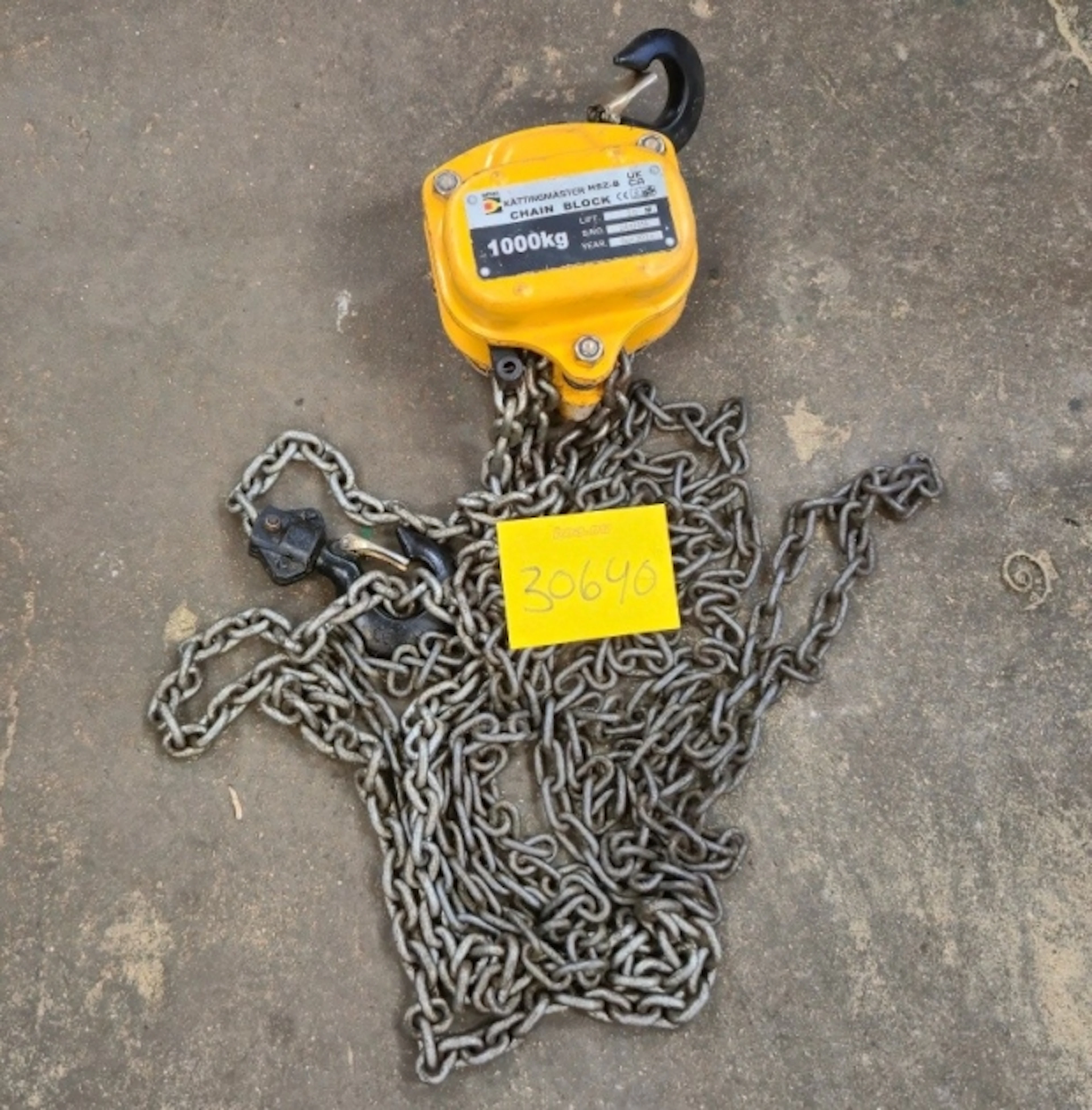 KÄTTINGBLOCK 1 TON / 2,5M
