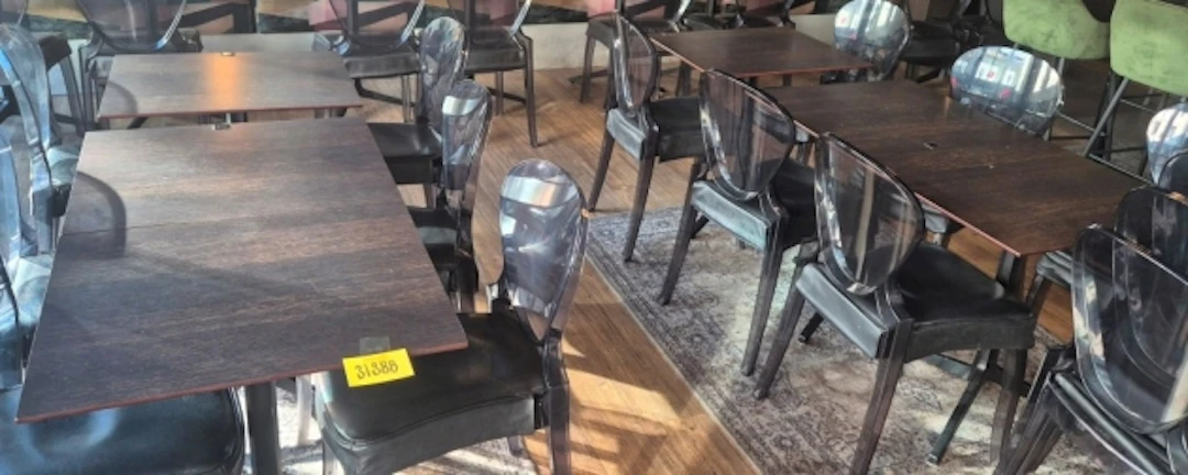 19ST CAFÉ-BORD VIKBAR SKIVA