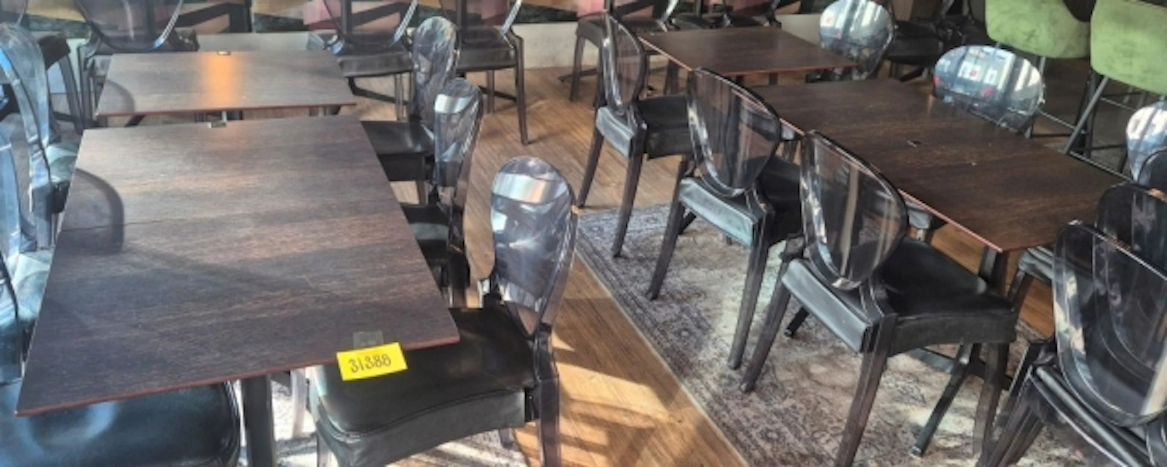 19ST CAFÉ-BORD VIKBAR SKIVA