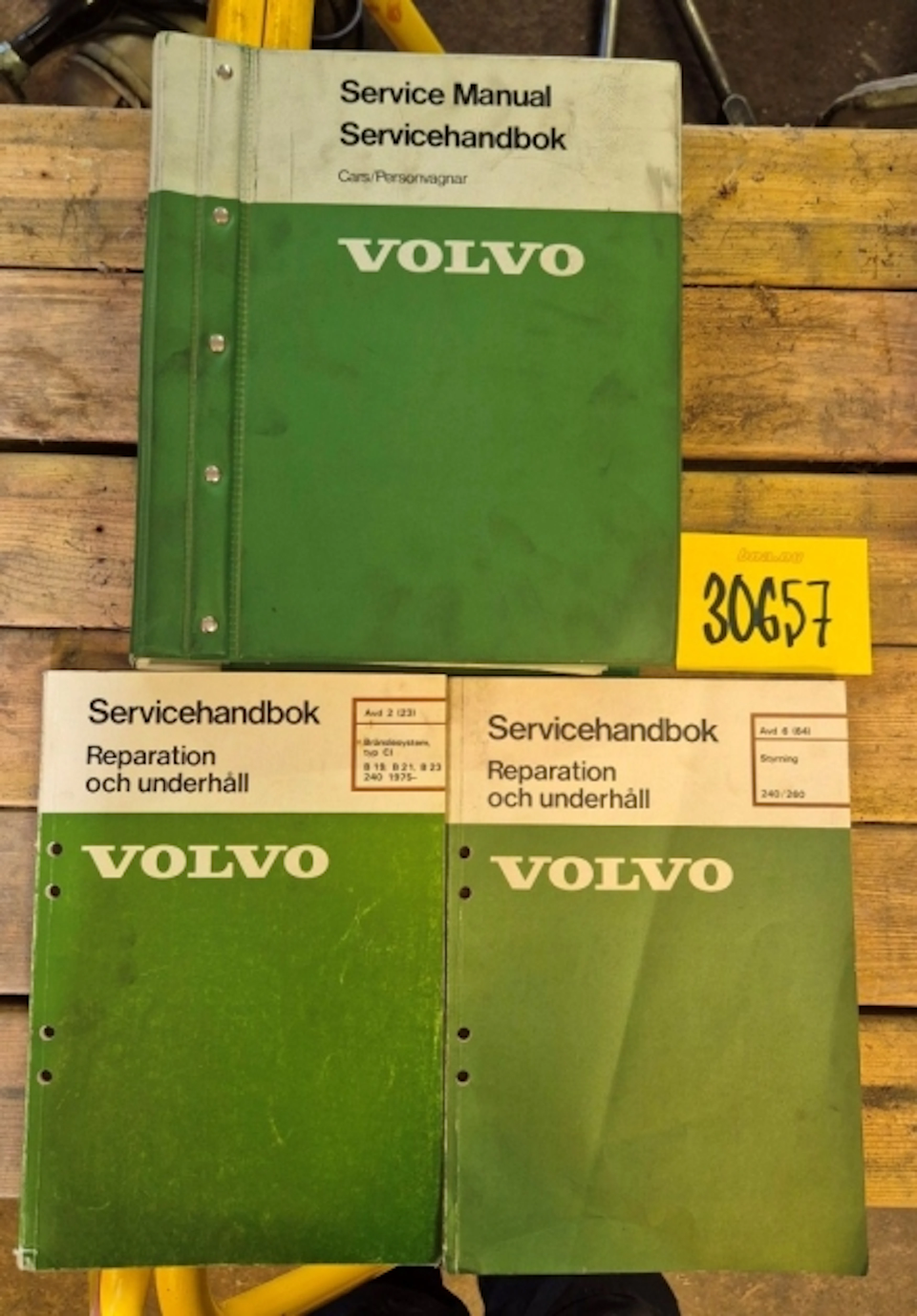 SERVICE-HANDBÖCKER - VOLVO 240,340 M.M.